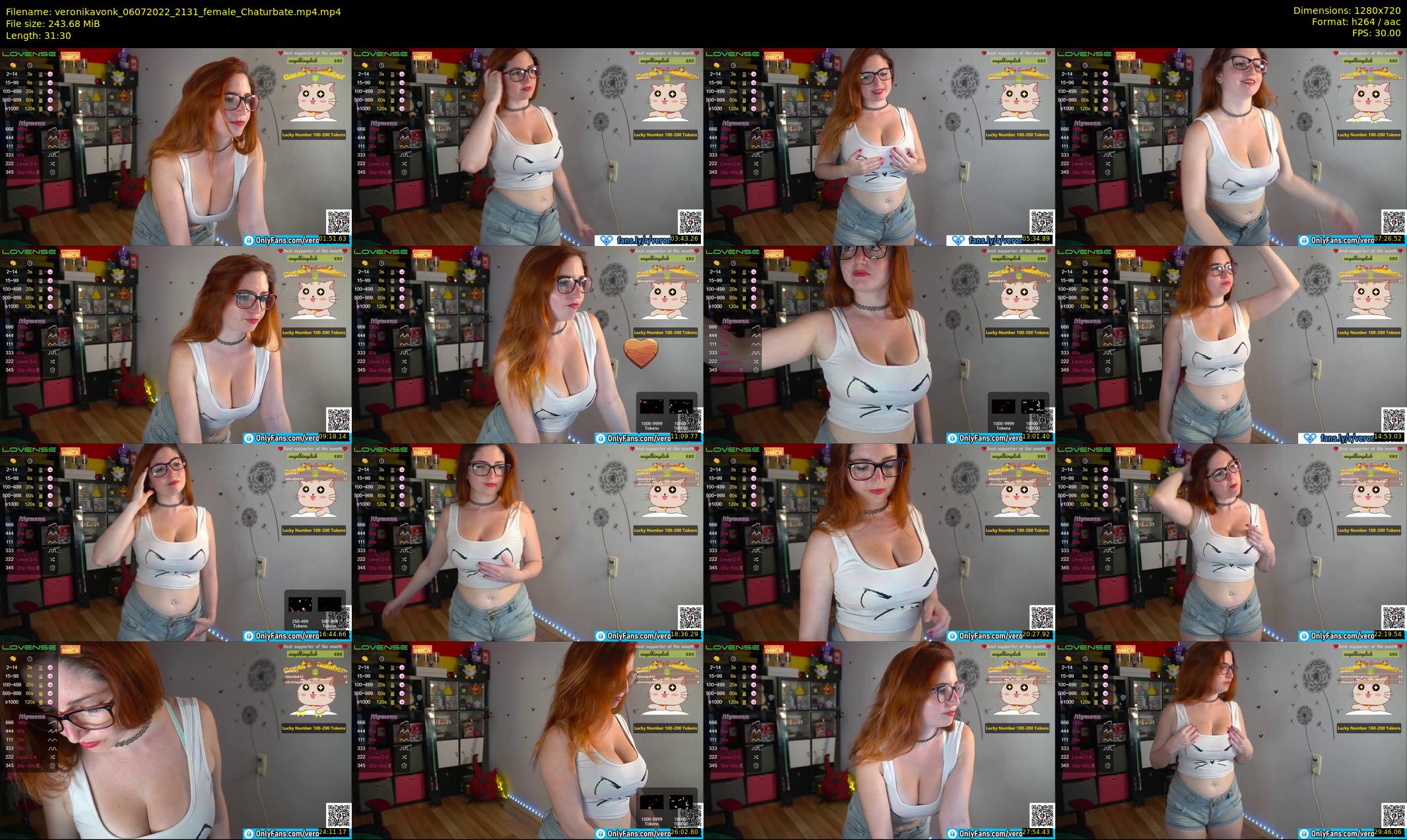 veronikavonk — 32 minute Chaturbate female cam show recording, 720p, Jul 6, 2022