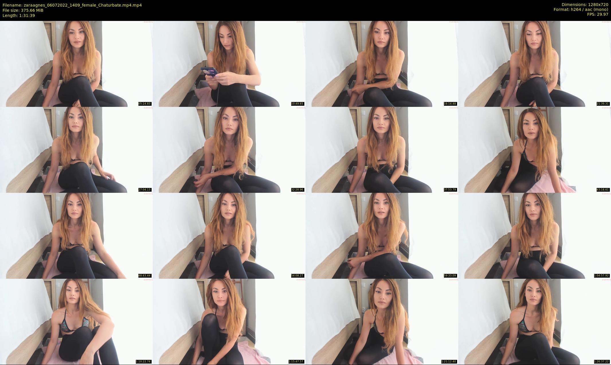 zaraagnes — 92 minute Chaturbate female cam show recording, 720p, Jul 6, 2022