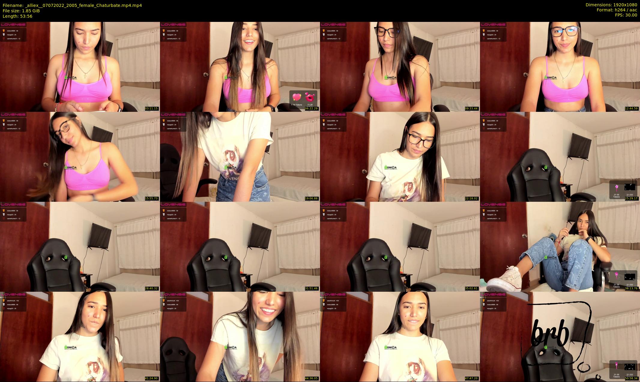 _alliex_ — 54 minute Chaturbate female cam show recording, 1080p, Jul 7, 2022