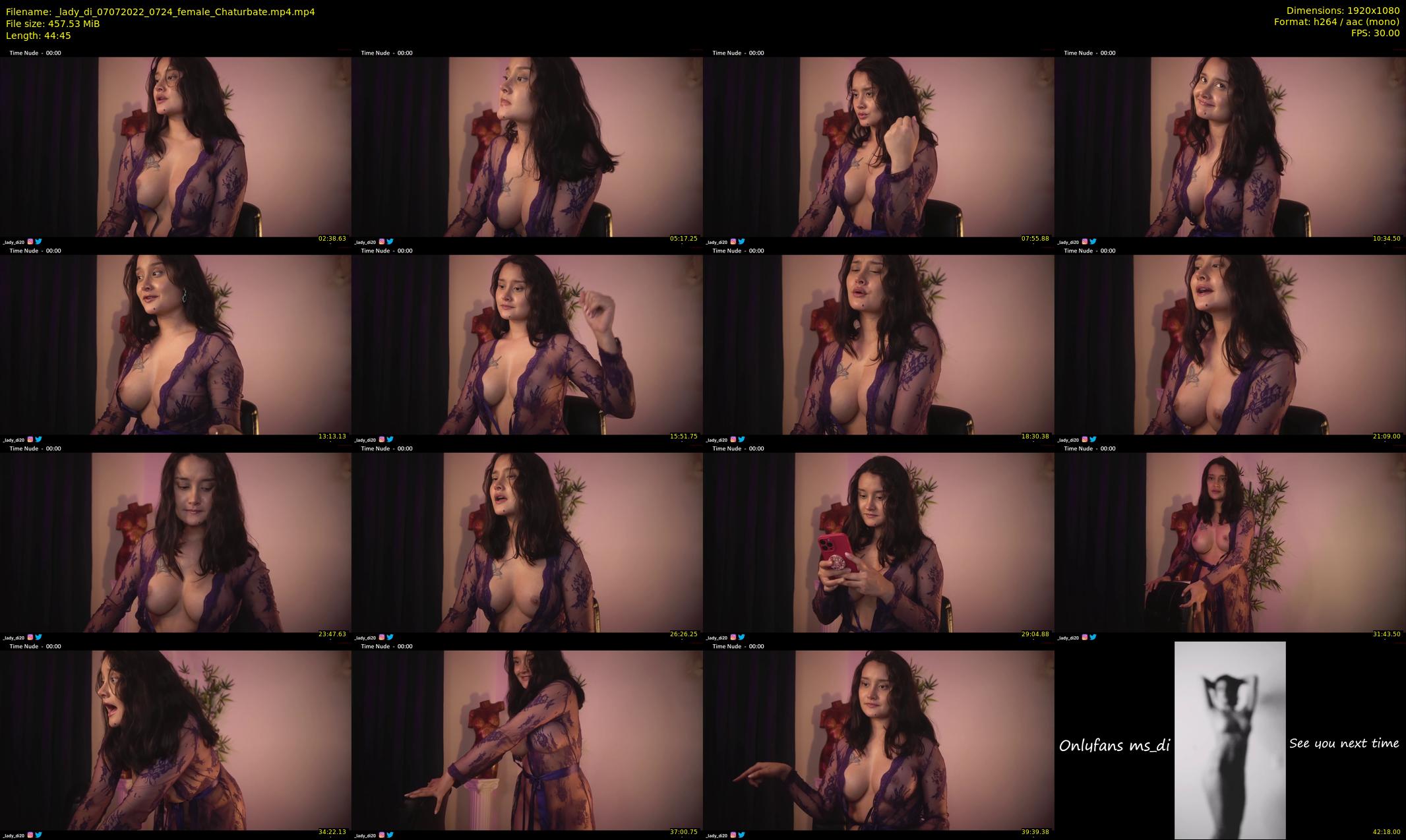 _lady_di — 45 minute Chaturbate female cam show recording, 1080p, Jul 7, 2022