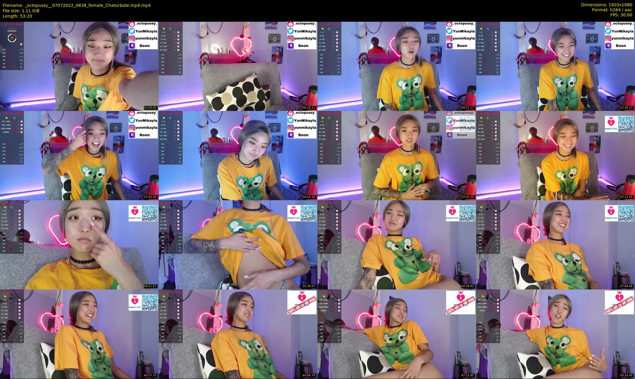 _octopussy_ — 54 minute Chaturbate female cam show recording, 1080p, Jul 7, 2022