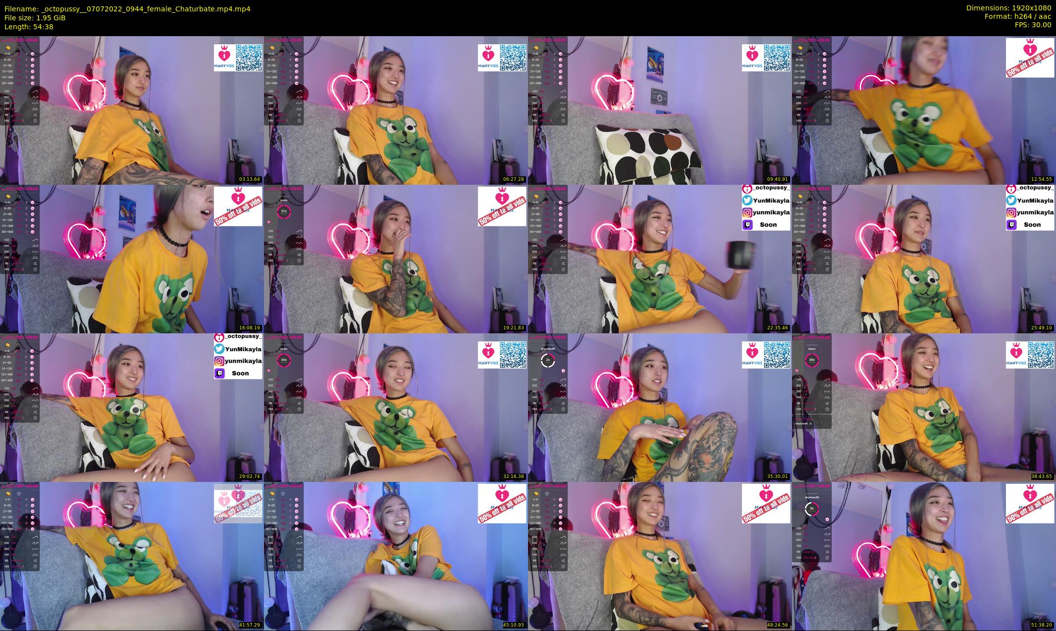 _octopussy_ — 55 minute Chaturbate female cam show recording, 1080p, Jul 7, 2022