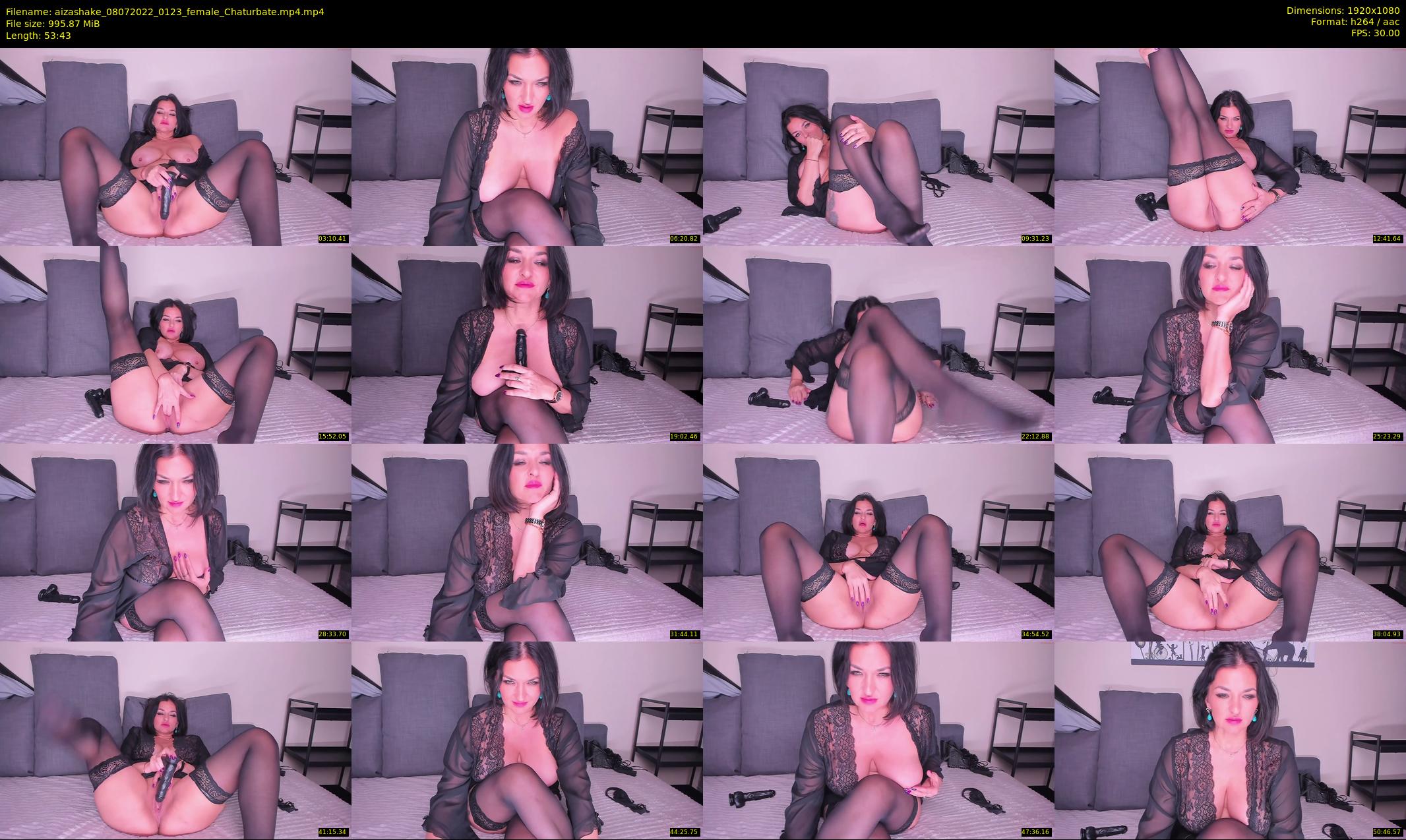 aizashake — 54 minute Chaturbate female cam show recording, 1080p, Jul 8, 2022