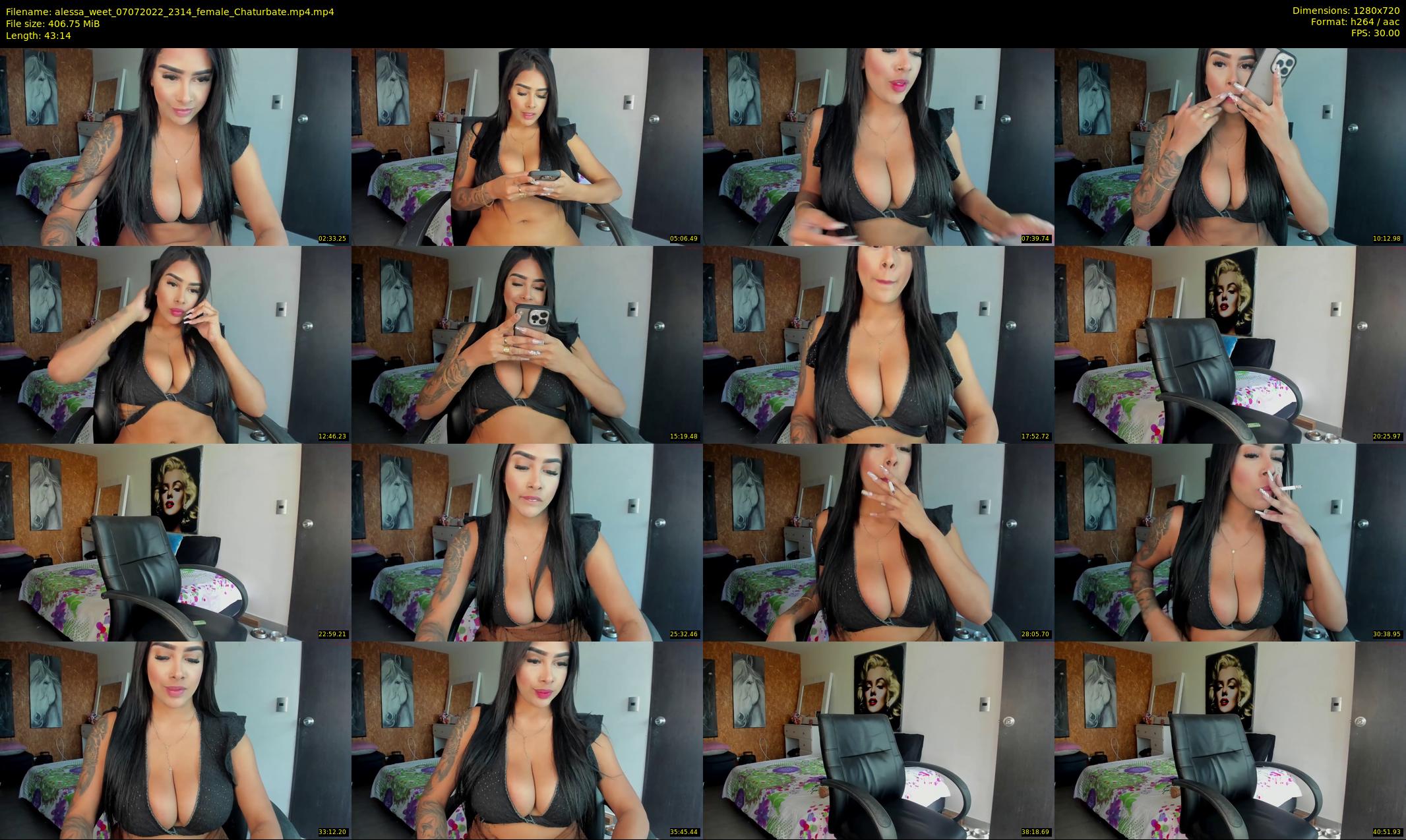 alessa_weet — 44 minute Chaturbate female cam show recording, 720p, Jul 7, 2022