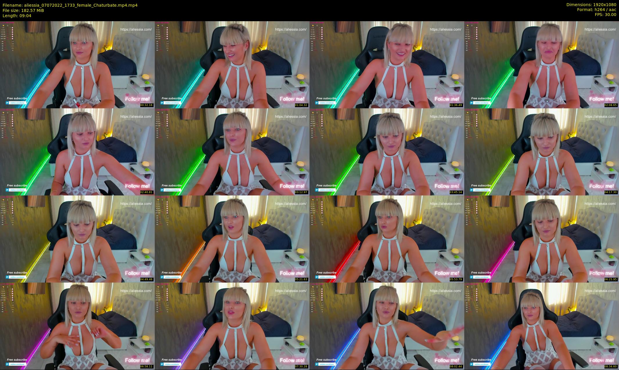 aliessia — 10 minute Chaturbate female cam show recording, 1080p, Jul 7, 2022