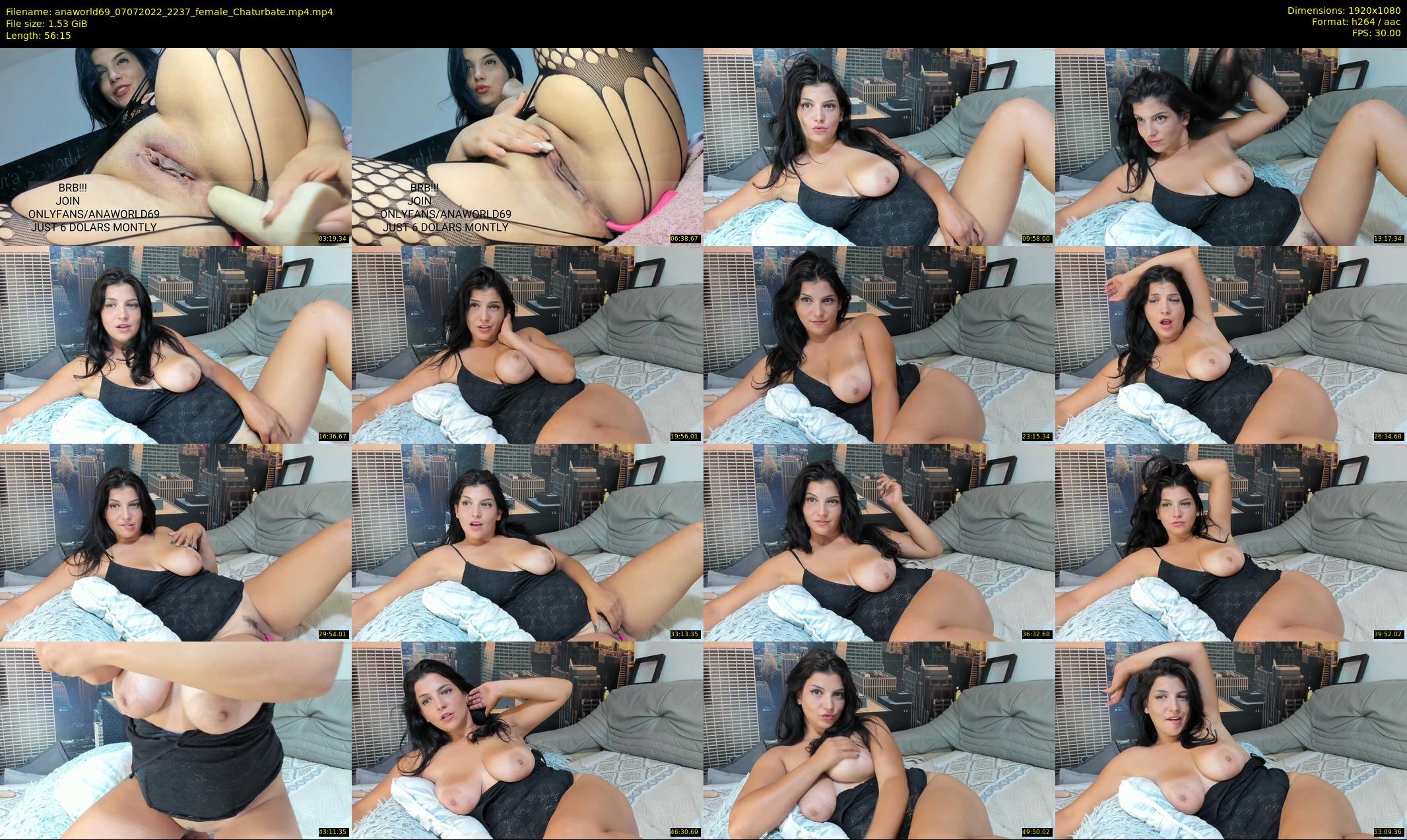 anaworld69 — 57 minute Chaturbate female cam show recording, 1080p, Jul 7, 2022