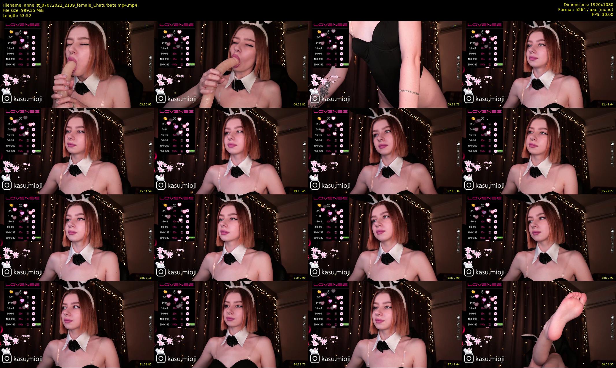 annelitt — 54 minute Chaturbate female cam show recording, 1080p, Jul 7, 2022