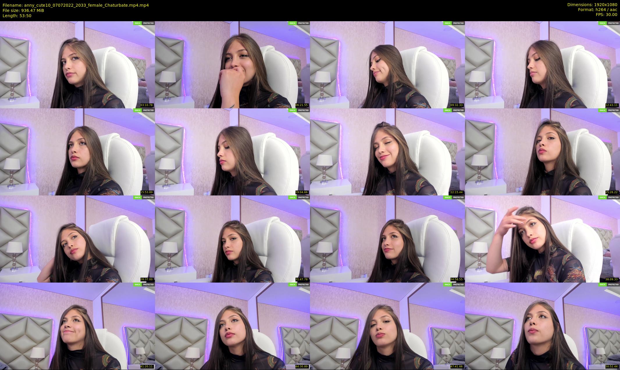 anny_cute10 — 54 minute Chaturbate female cam show recording, 1080p, Jul 7, 2022