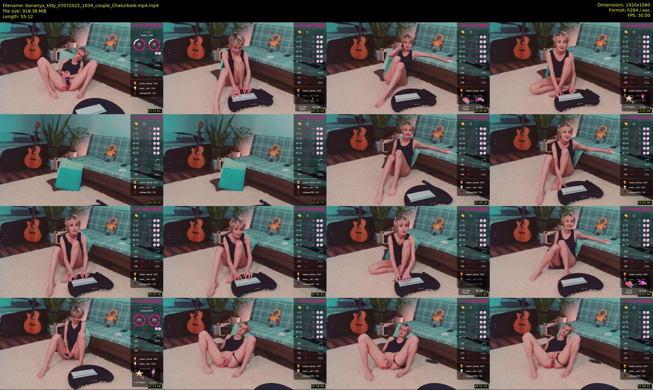 bananya_kitty — 56 minute Chaturbate couple cam show recording, 1080p, Jul 7, 2022