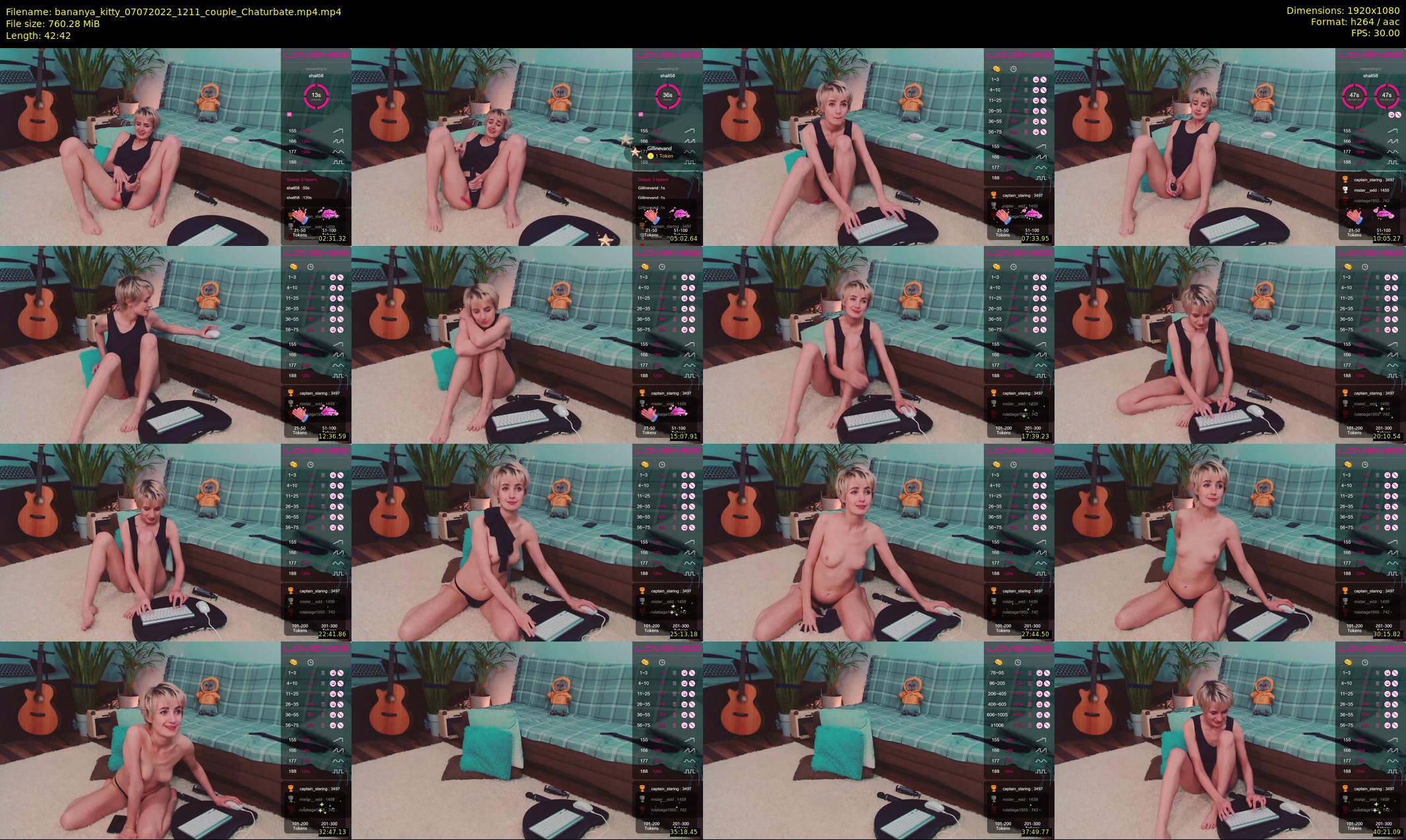 bananya_kitty — 43 minute Chaturbate couple cam show recording, 1080p, Jul 7, 2022