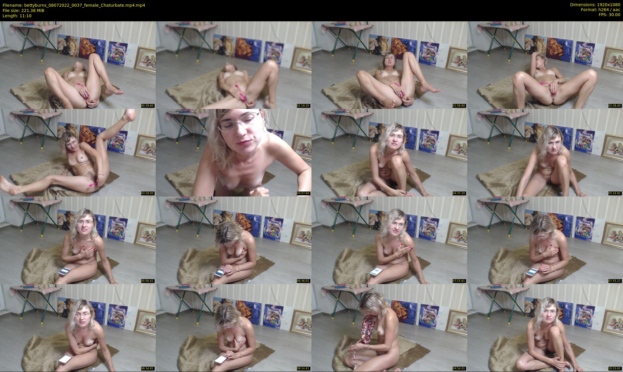 bettyburns — 12 minute Chaturbate female cam show recording, 1080p, Jul 8, 2022