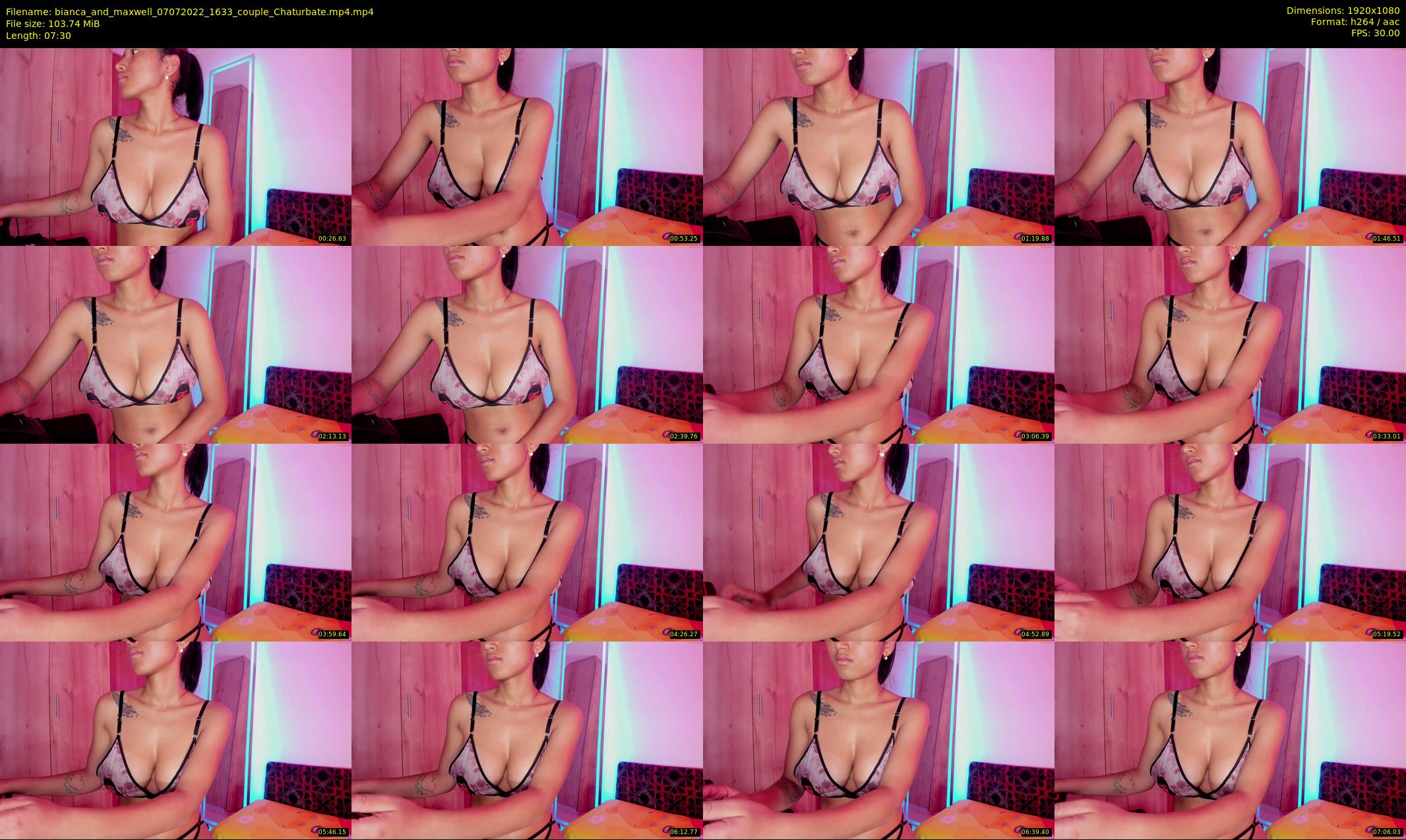 bianca_and_maxwell — 8 minute Chaturbate couple cam show recording, 1080p, Jul 7, 2022