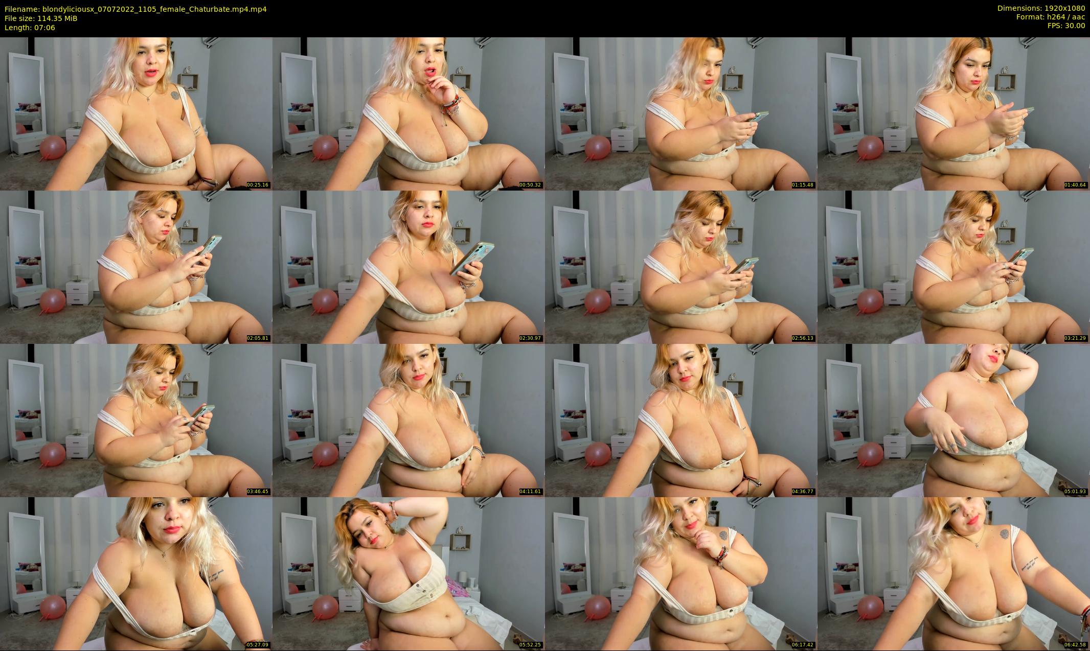 blondyliciousx — 8 minute Chaturbate female cam show recording, 1080p, Jul 7, 2022