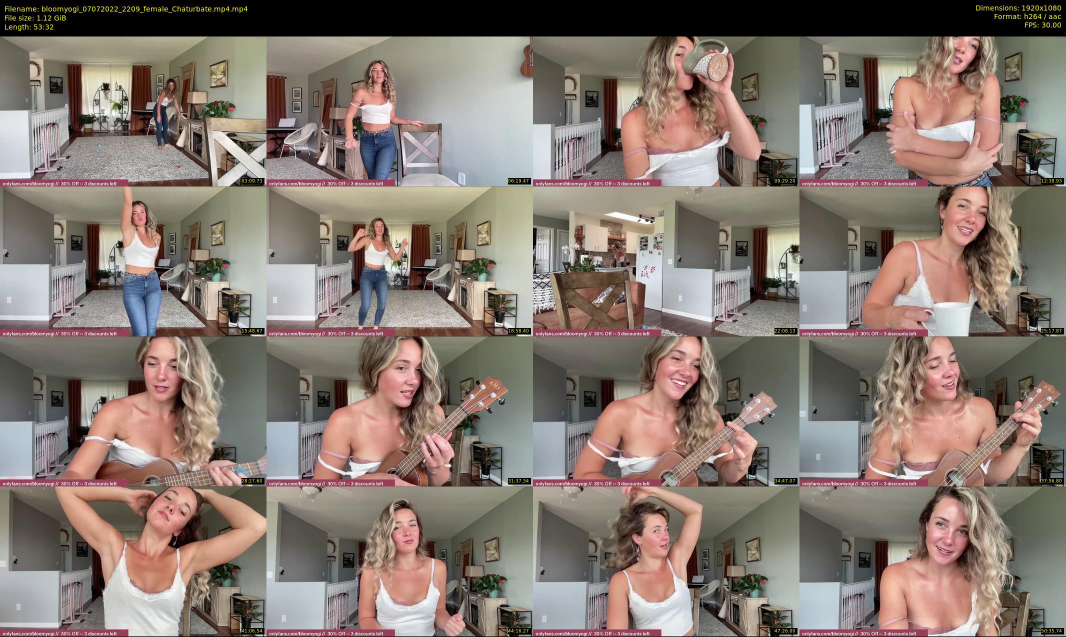 bloomyogi — 54 minute Chaturbate female cam show recording, 1080p, Jul 7, 2022