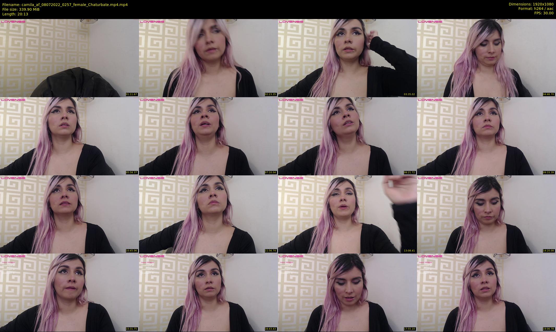 camila_af — 21 minute Chaturbate female cam show recording, 1080p, Jul 8, 2022