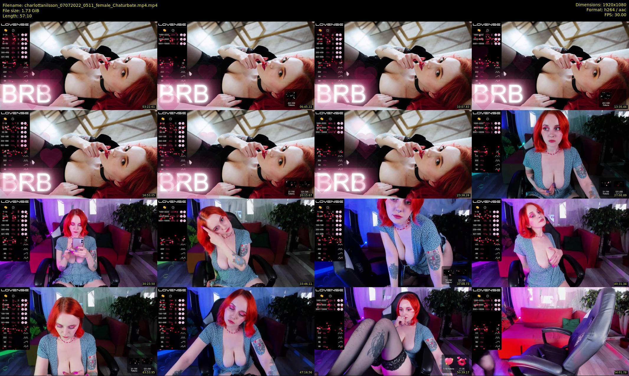 charlottanilsson — 58 minute Chaturbate female cam show recording, 1080p, Jul 7, 2022