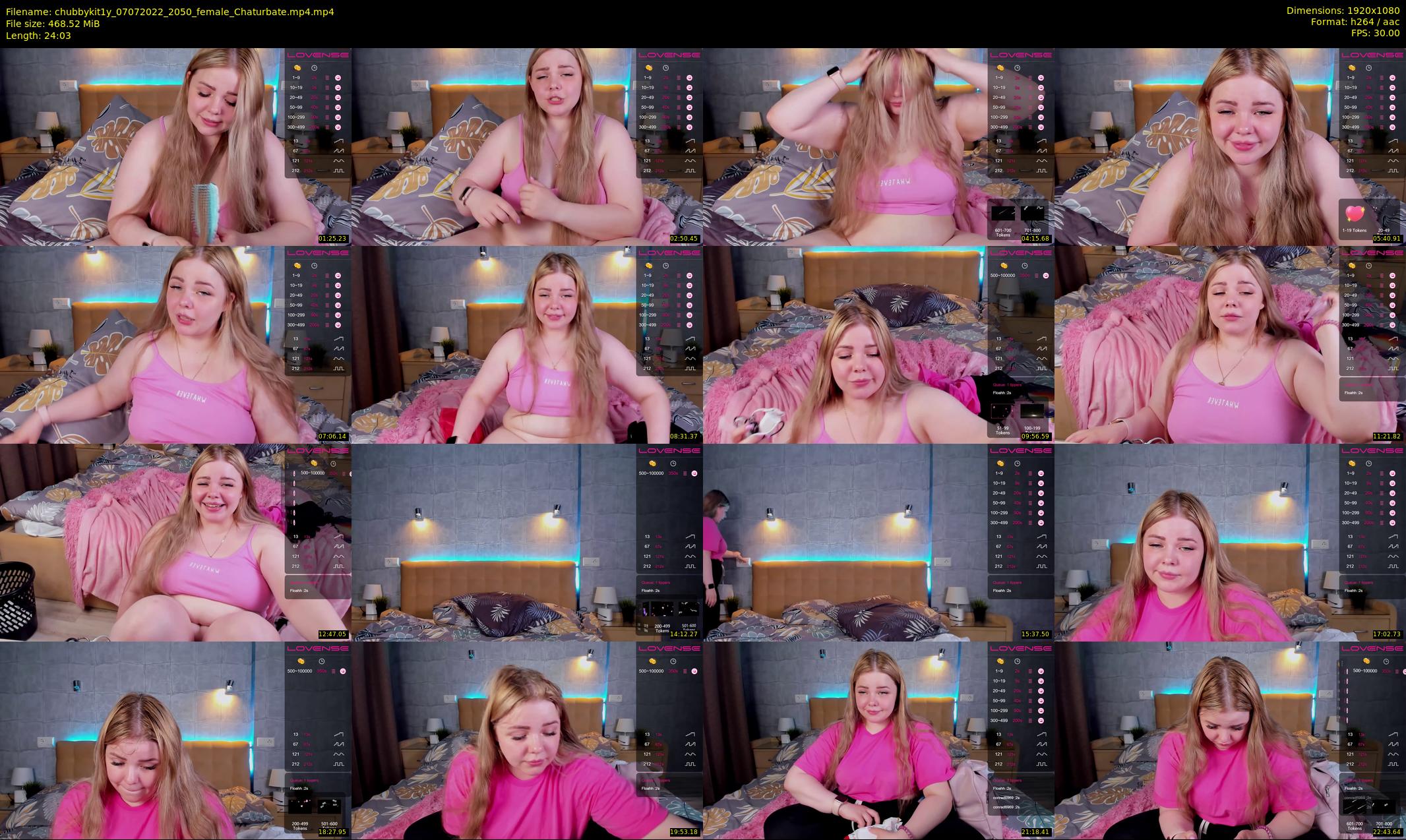 chubbykit1y — 25 minute Chaturbate female cam show recording, 1080p, Jul 7, 2022