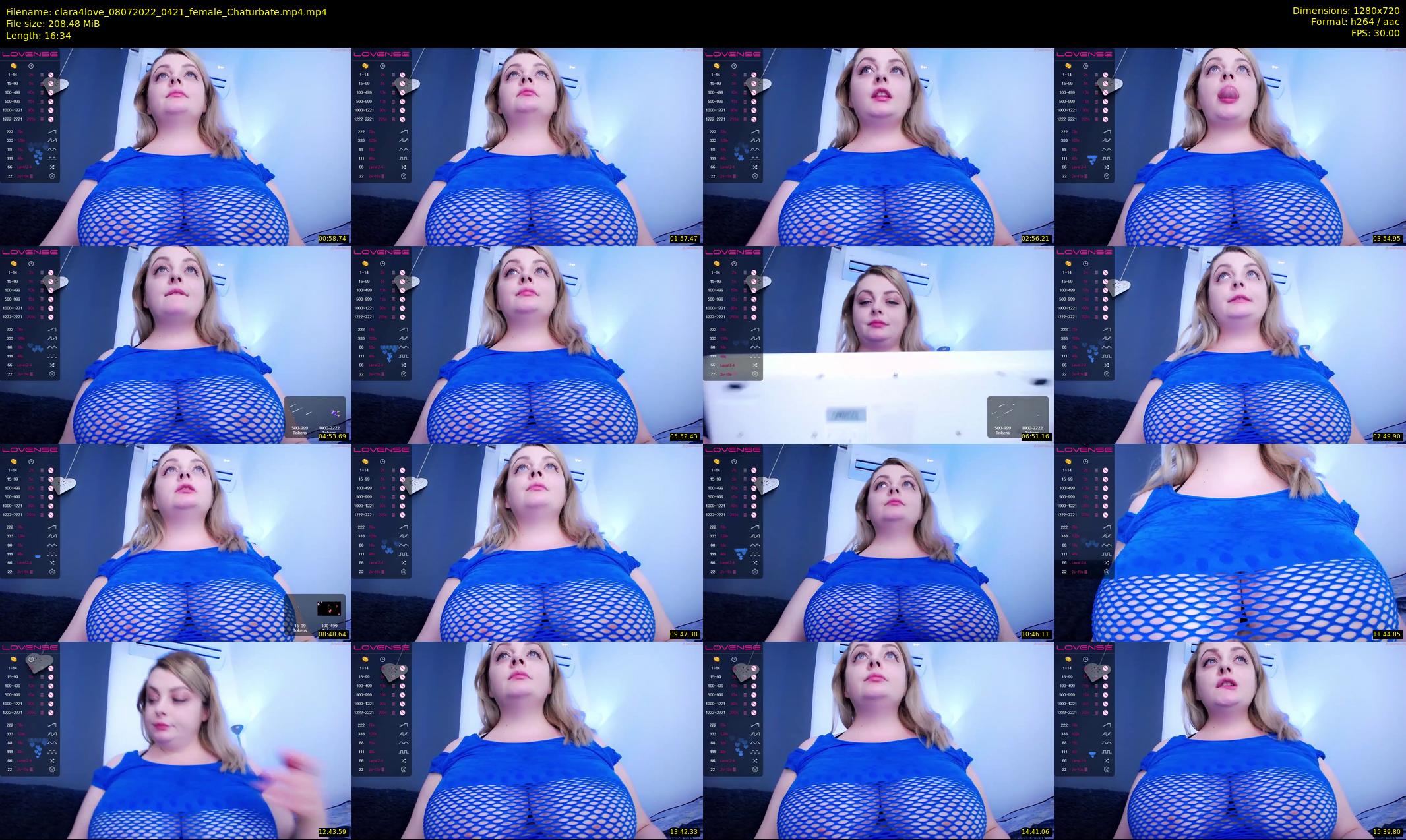 clara4love — 17 minute Chaturbate female cam show recording, 720p, Jul 8, 2022