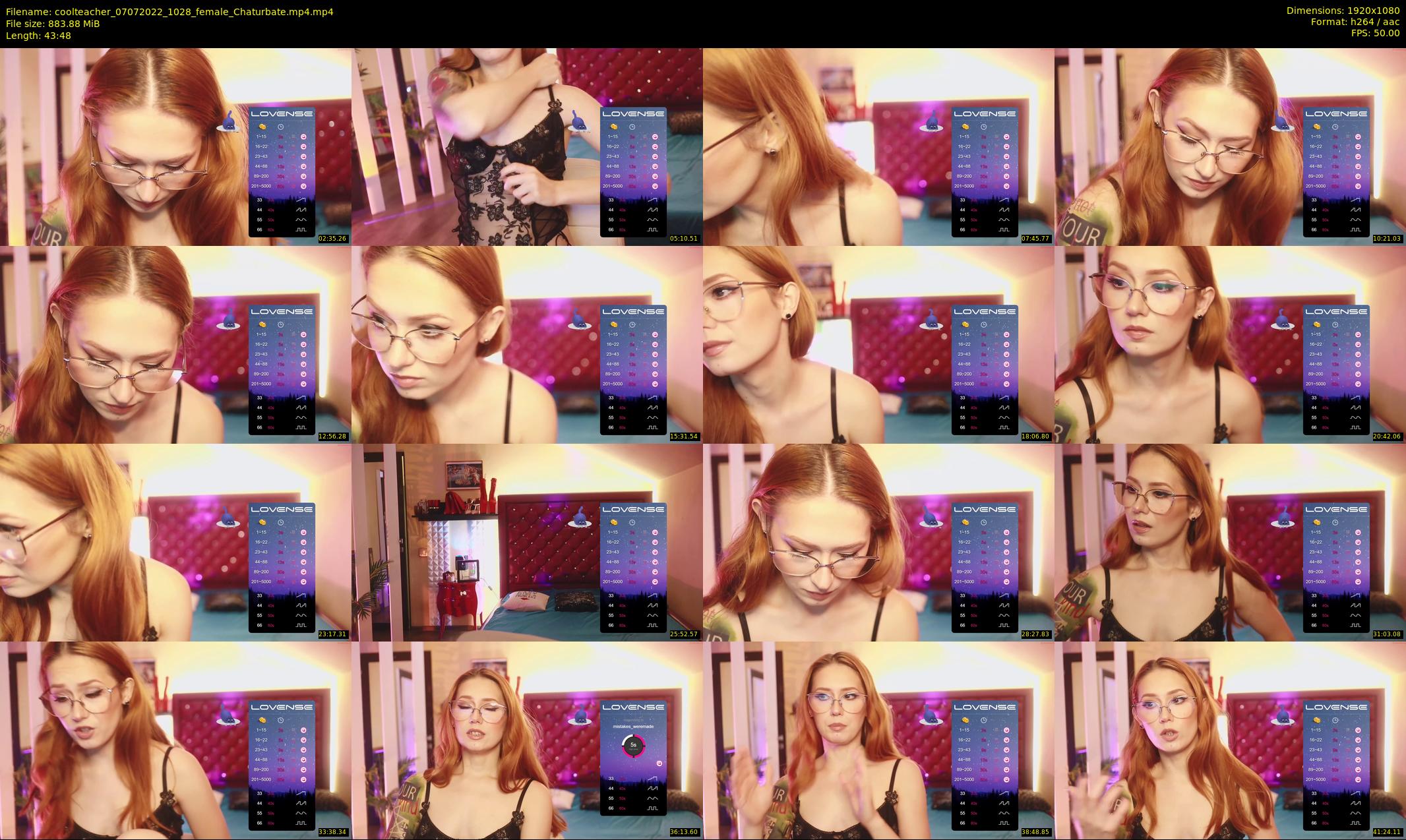 coolteacher — 44 minute Chaturbate female cam show recording, 1080p, Jul 7, 2022
