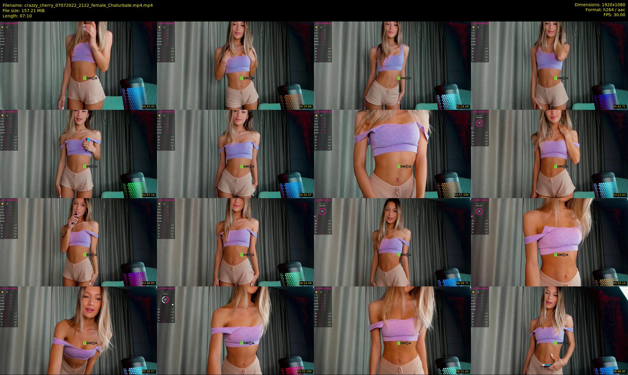 crazzy_cherry — 8 minute Chaturbate female cam show recording, 1080p, Jul 7, 2022