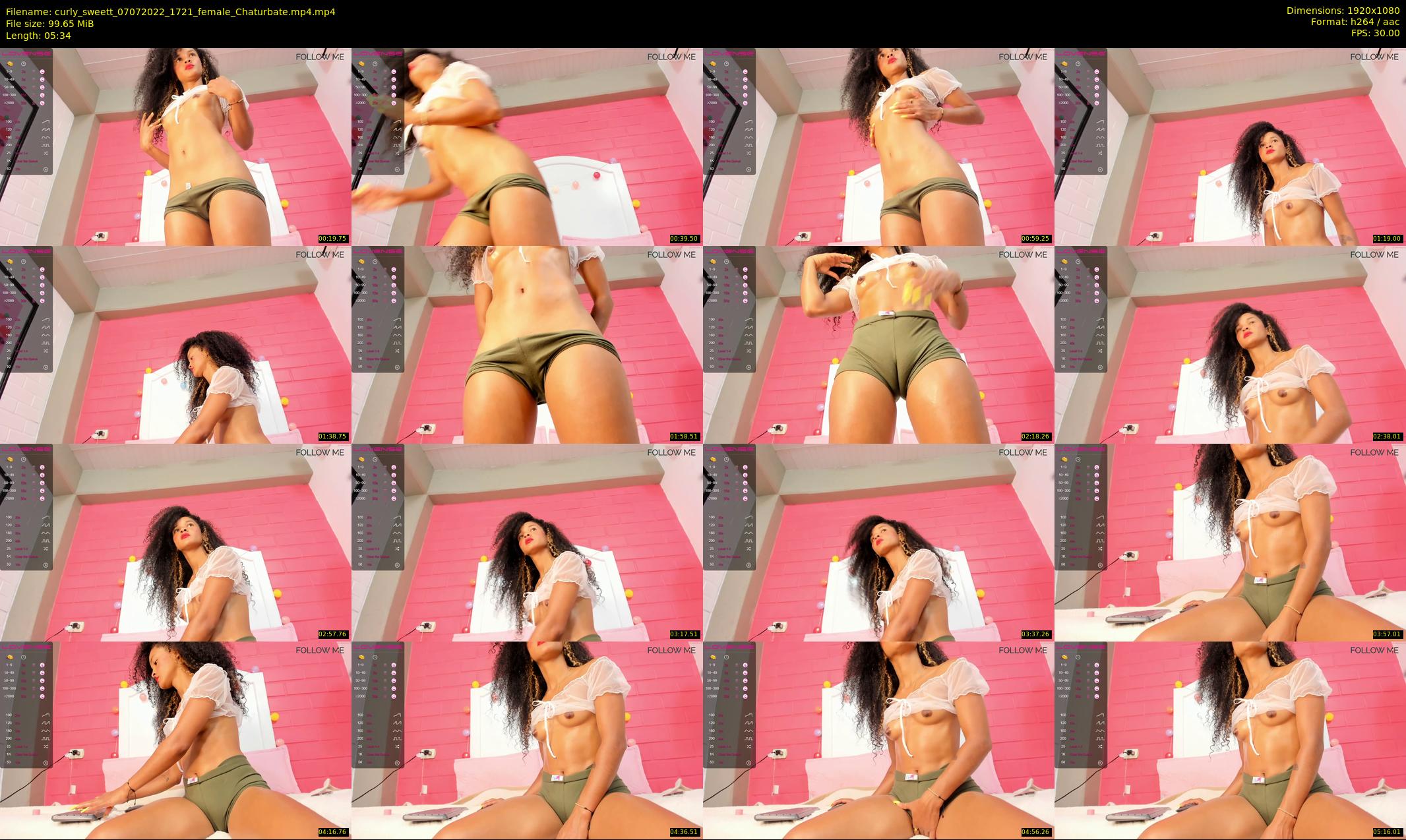 curly_sweett — 6 minute Chaturbate female cam show recording, 1080p, Jul 7, 2022