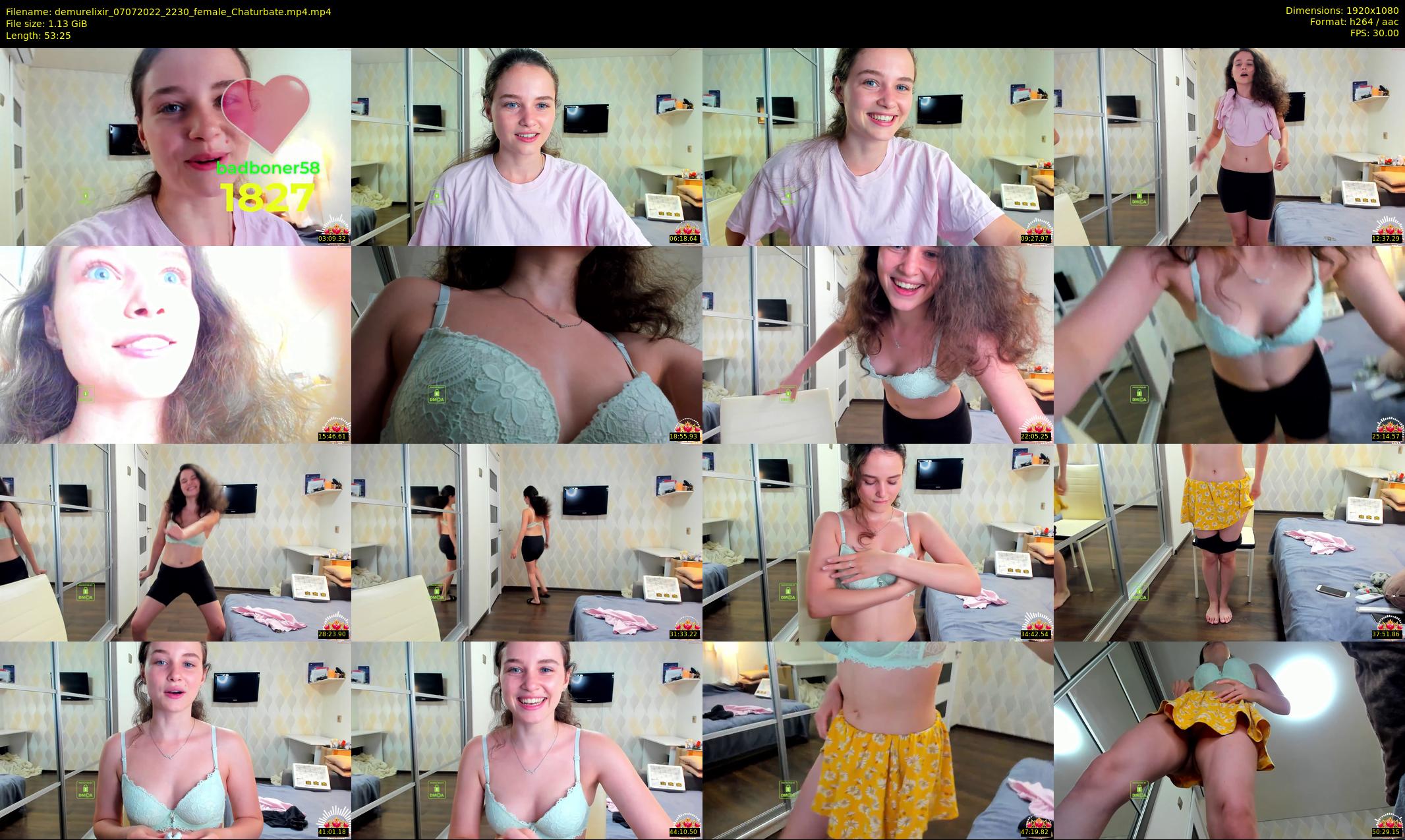 demurelixir — 54 minute Chaturbate female cam show recording, 1080p, Jul 7, 2022