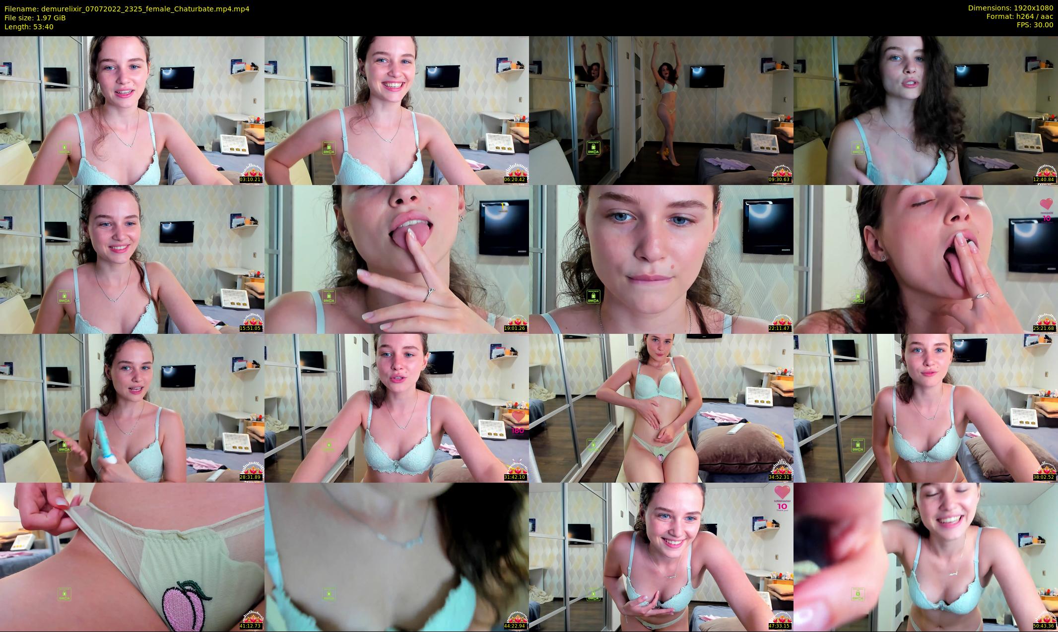 demurelixir — 54 minute Chaturbate female cam show recording, 1080p, Jul 7, 2022