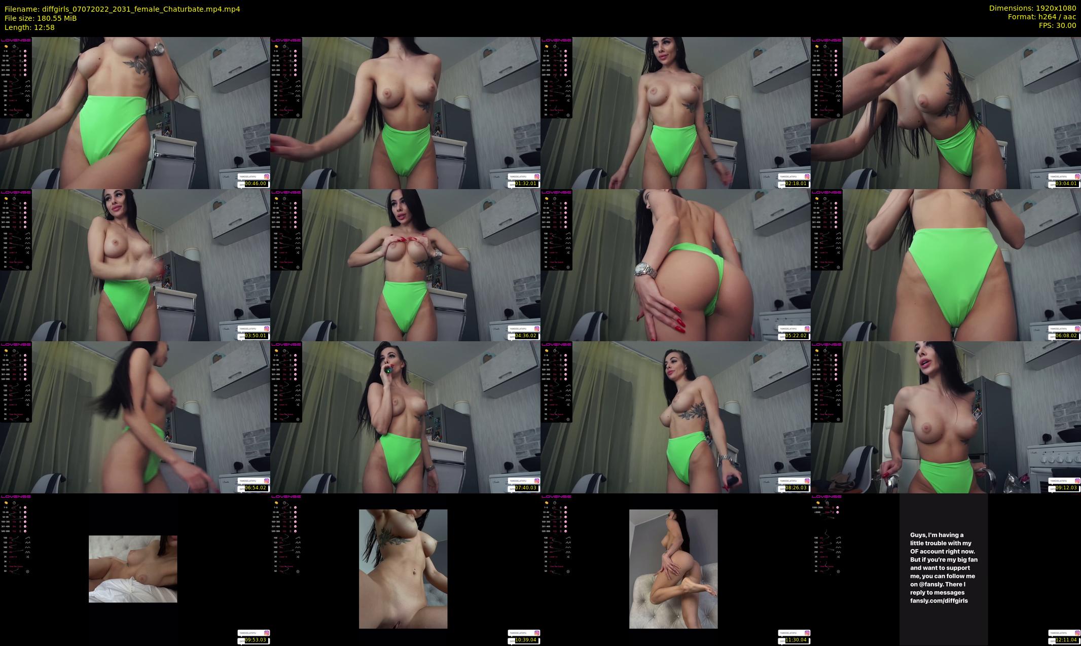 diffgirls — 13 minute Chaturbate female cam show recording, 1080p, Jul 7, 2022