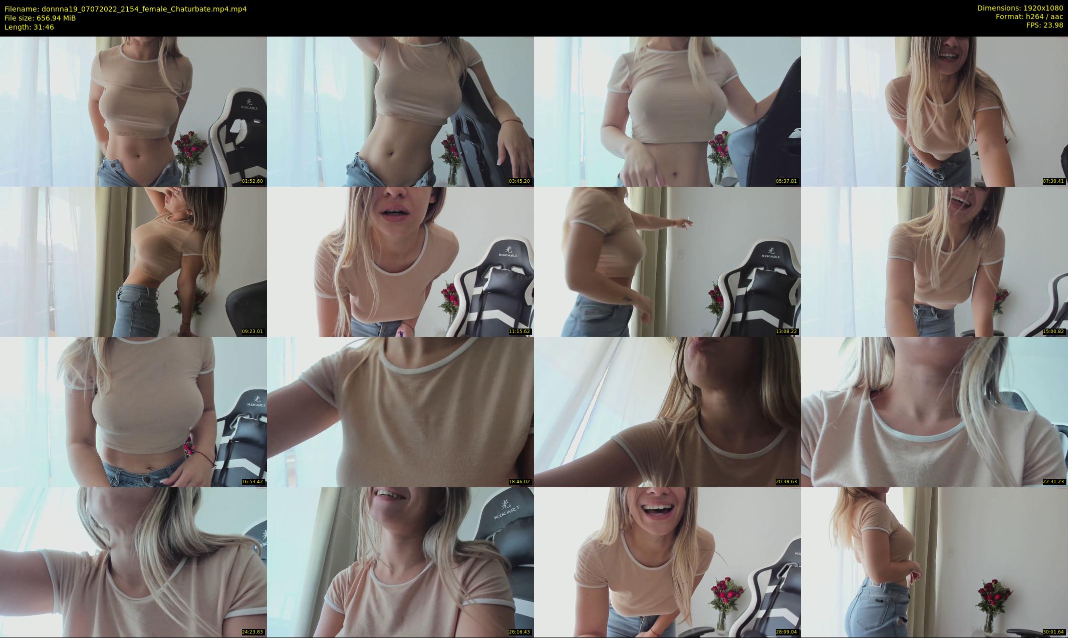 donnna19 — 32 minute Chaturbate female cam show recording, 1080p, Jul 7, 2022