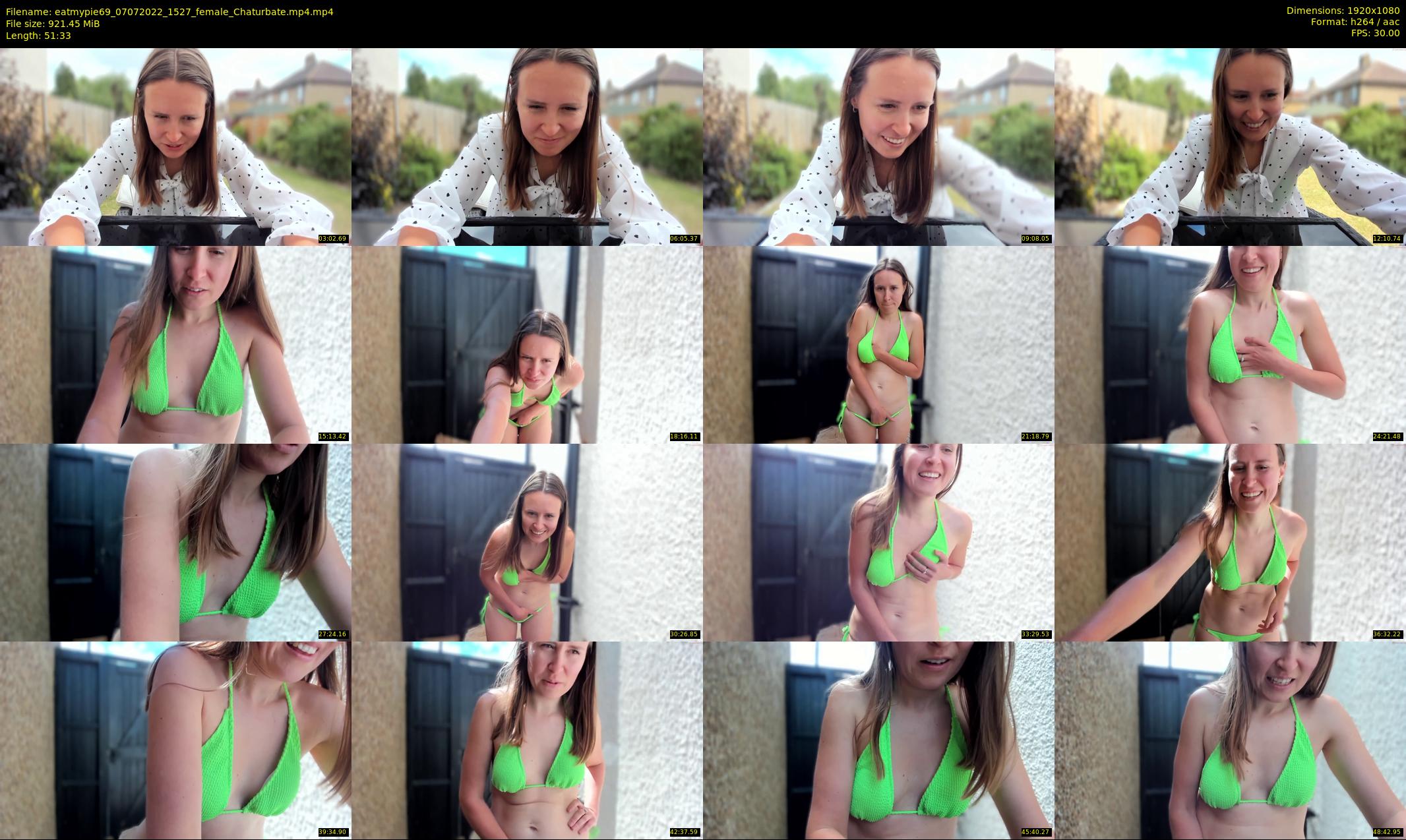 eatmypie69 — 52 minute Chaturbate female cam show recording, 1080p, Jul 7, 2022