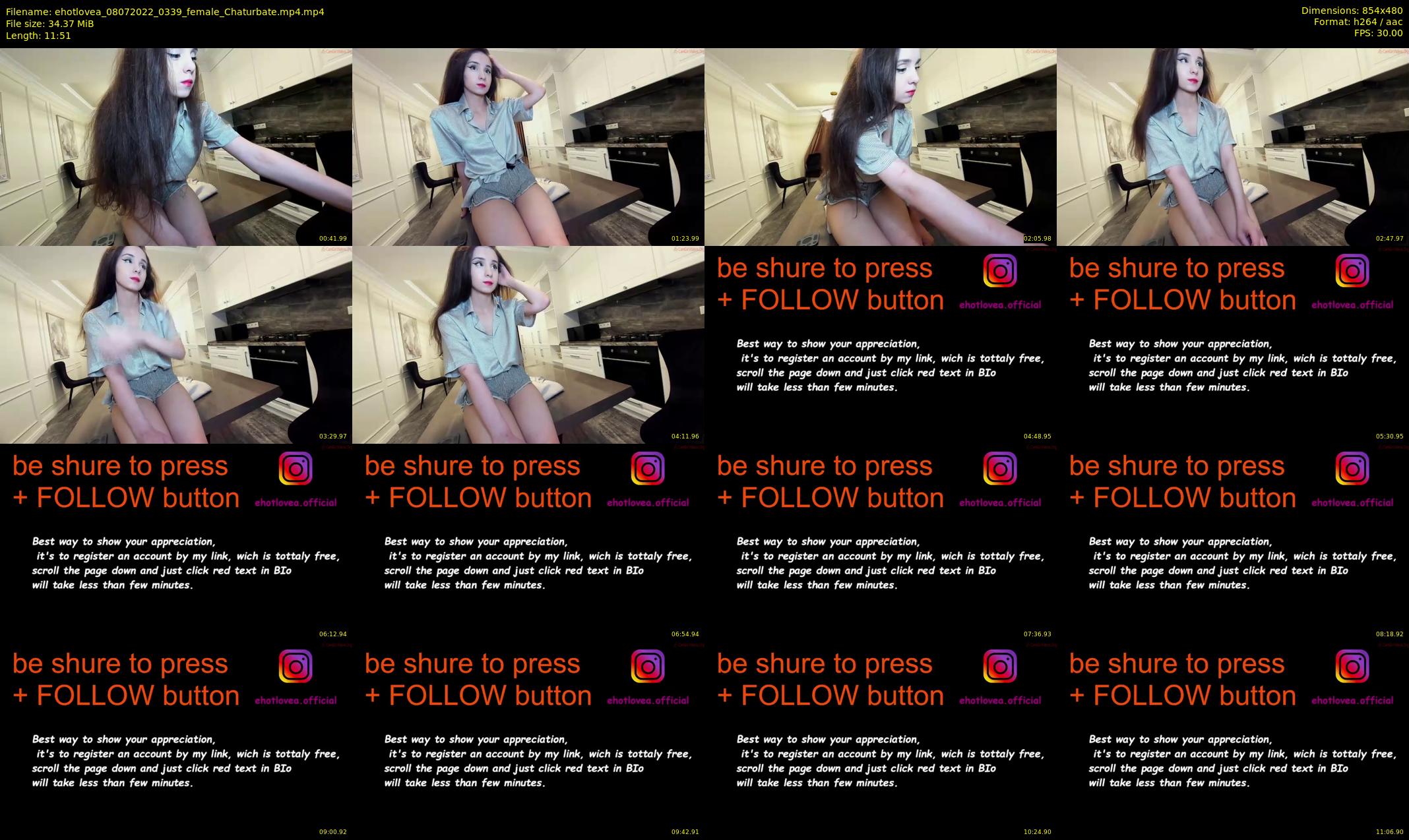 ehotlovea — 12 minute Chaturbate female cam show recording, 480p, Jul 8, 2022