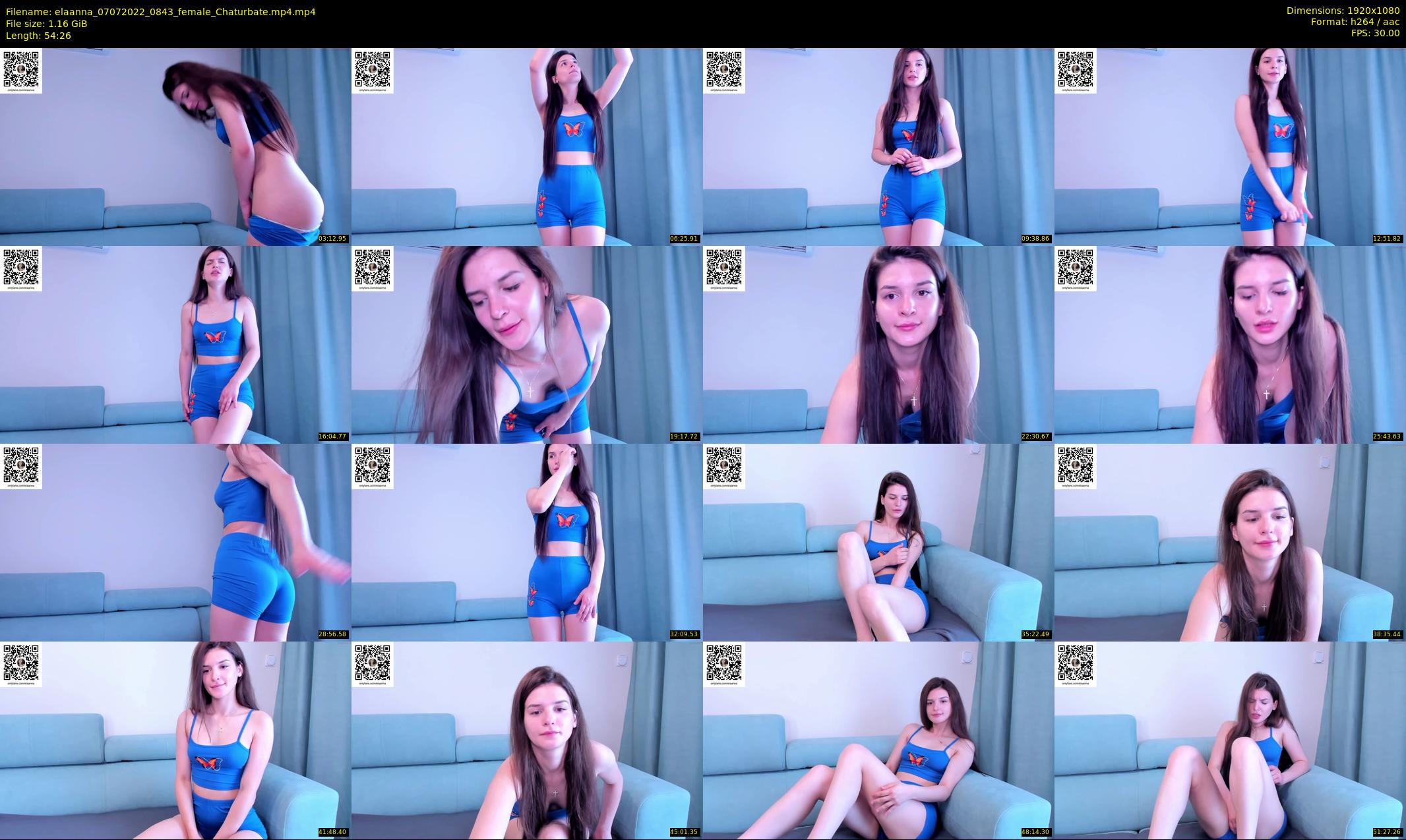 elaanna — 55 minute Chaturbate female cam show recording, 1080p, Jul 7, 2022