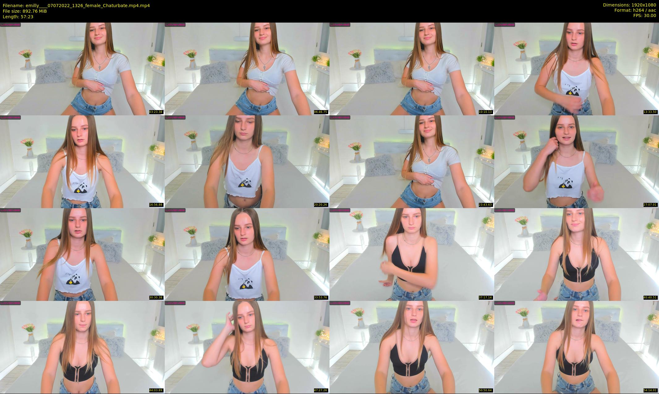 emilly___ — 58 minute Chaturbate female cam show recording, 1080p, Jul 7, 2022