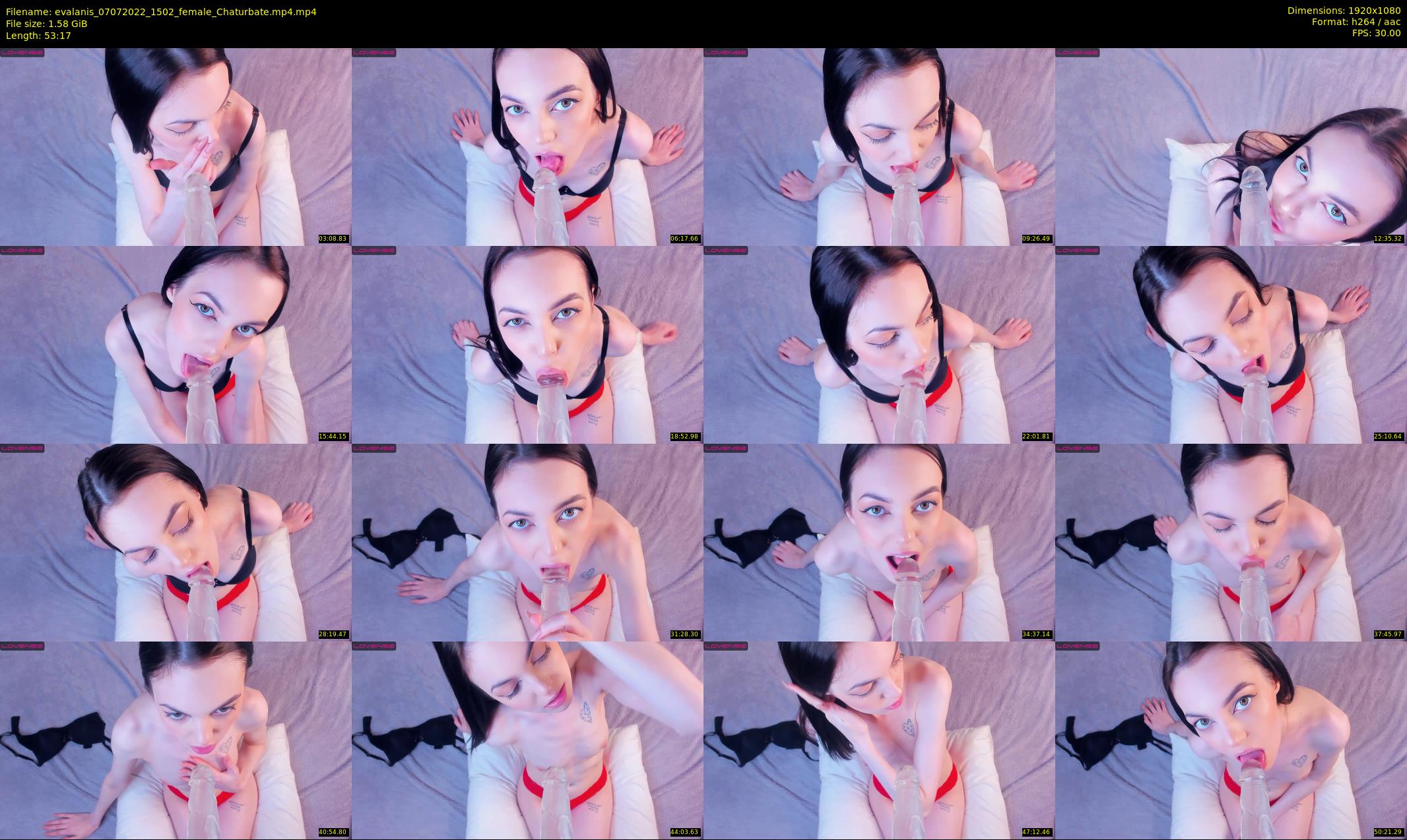 evalanis — 54 minute Chaturbate couple cam show recording, 1080p, Jul 7, 2022