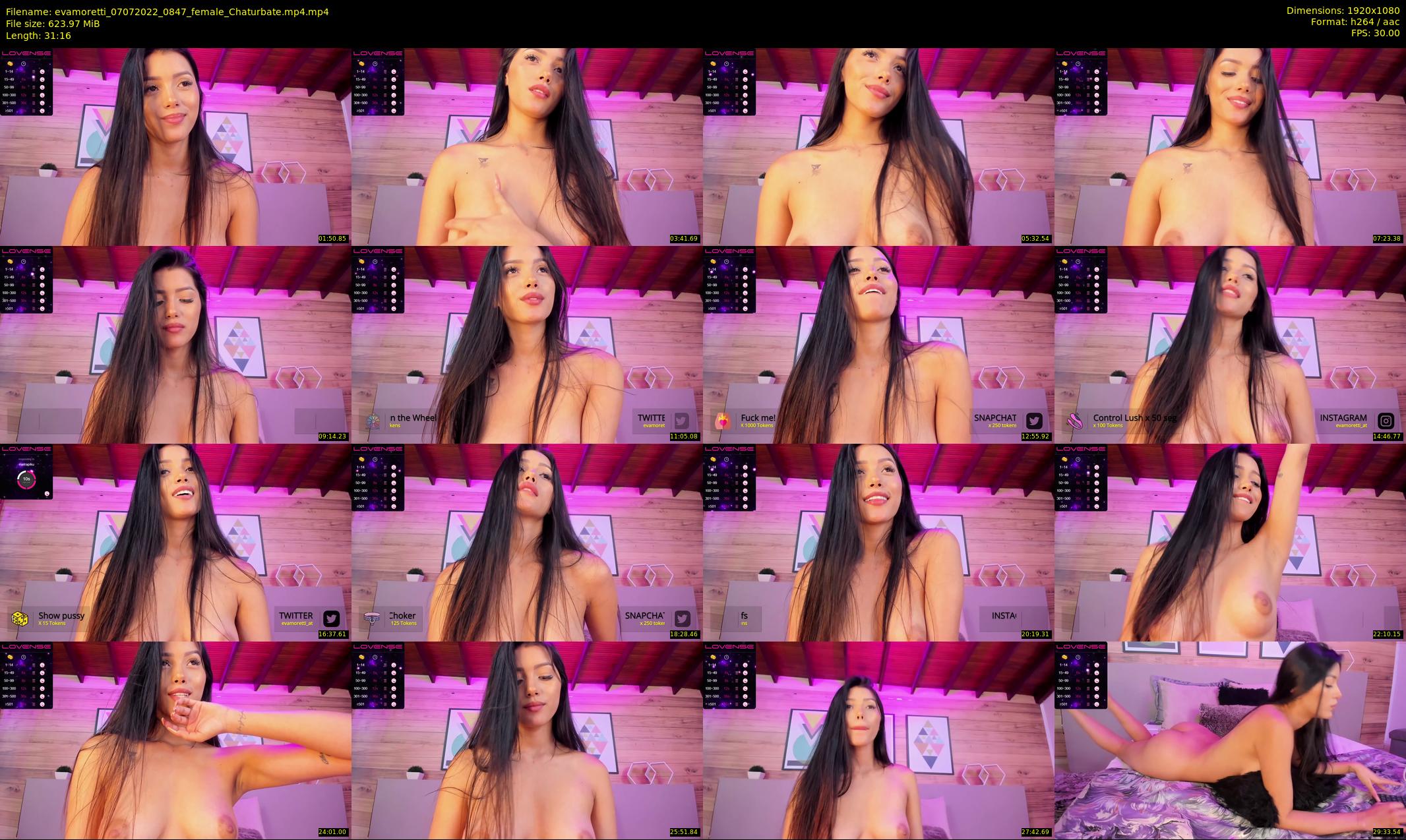 evamoretti — 32 minute Chaturbate female cam show recording, 1080p, Jul 7, 2022