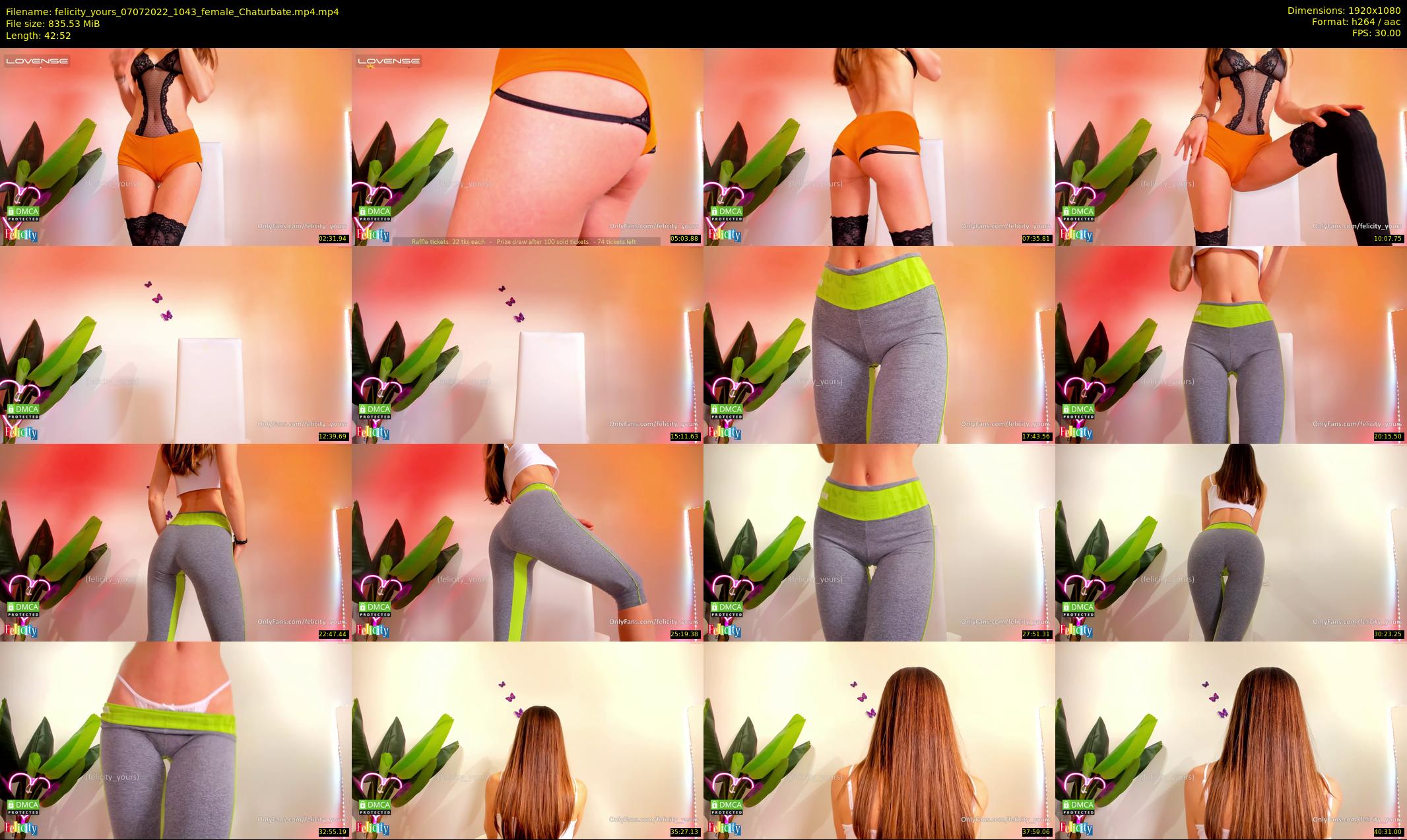 felicity_yours — 43 minute Chaturbate female cam show recording, 1080p, Jul 7, 2022