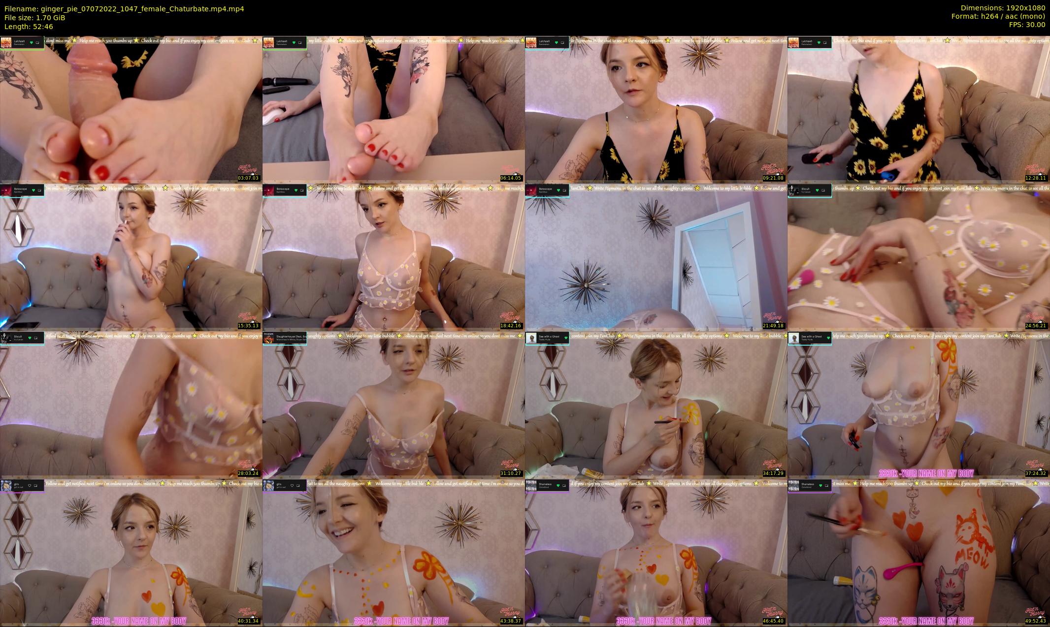 ginger_pie — 53 minute Chaturbate female cam show recording, 1080p, Jul 7, 2022