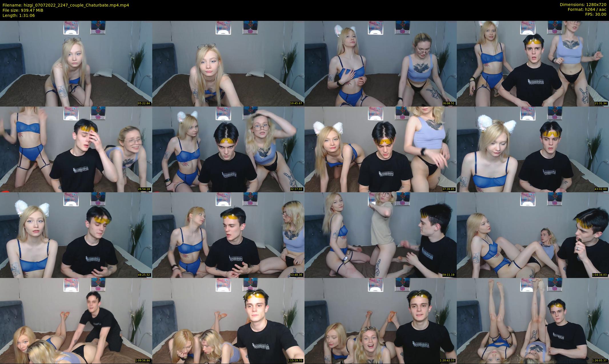 hizgi — 92 minute Chaturbate couple cam show recording, 720p, Jul 7, 2022