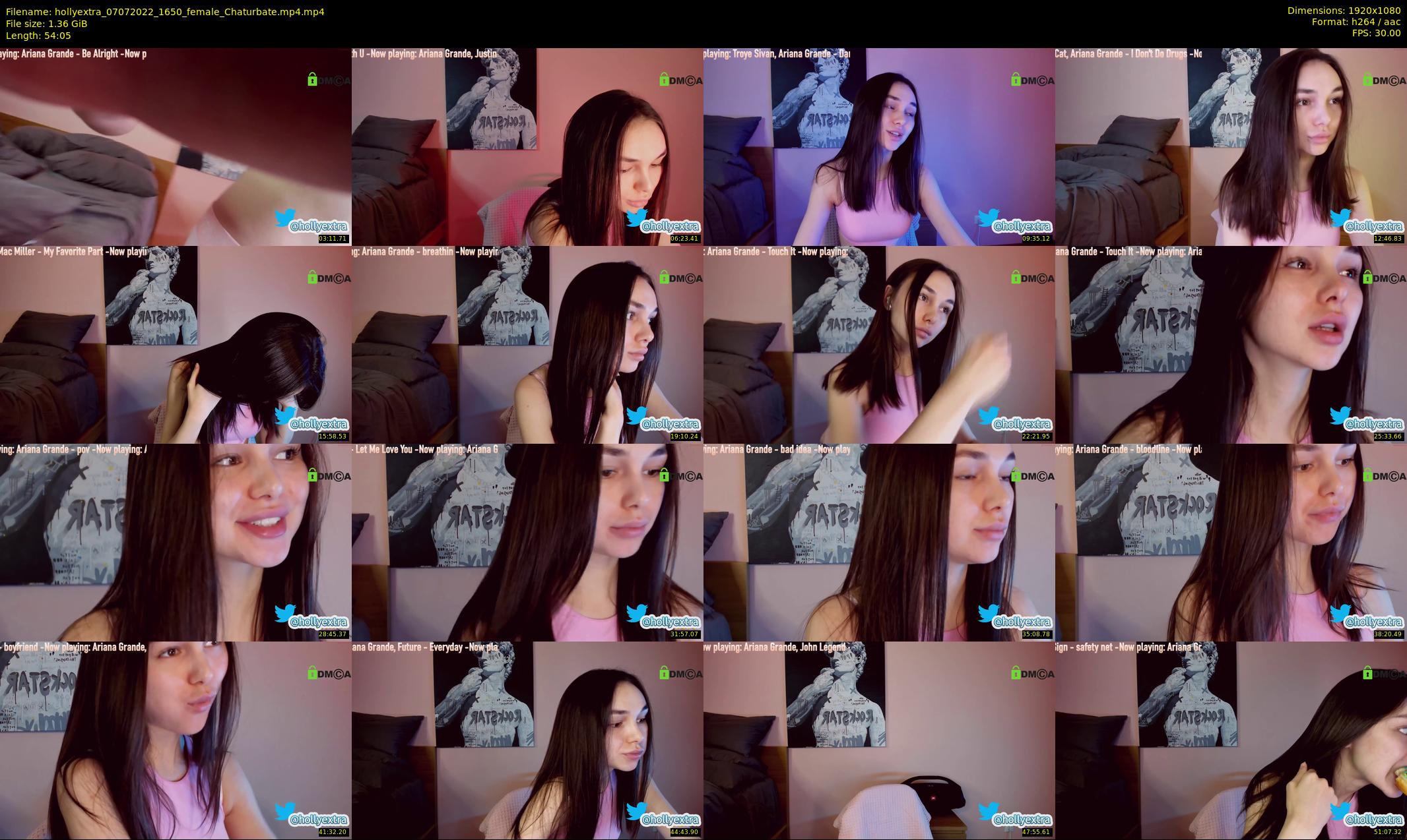 hollyextra — 55 minute Chaturbate female cam show recording, 1080p, Jul 7, 2022