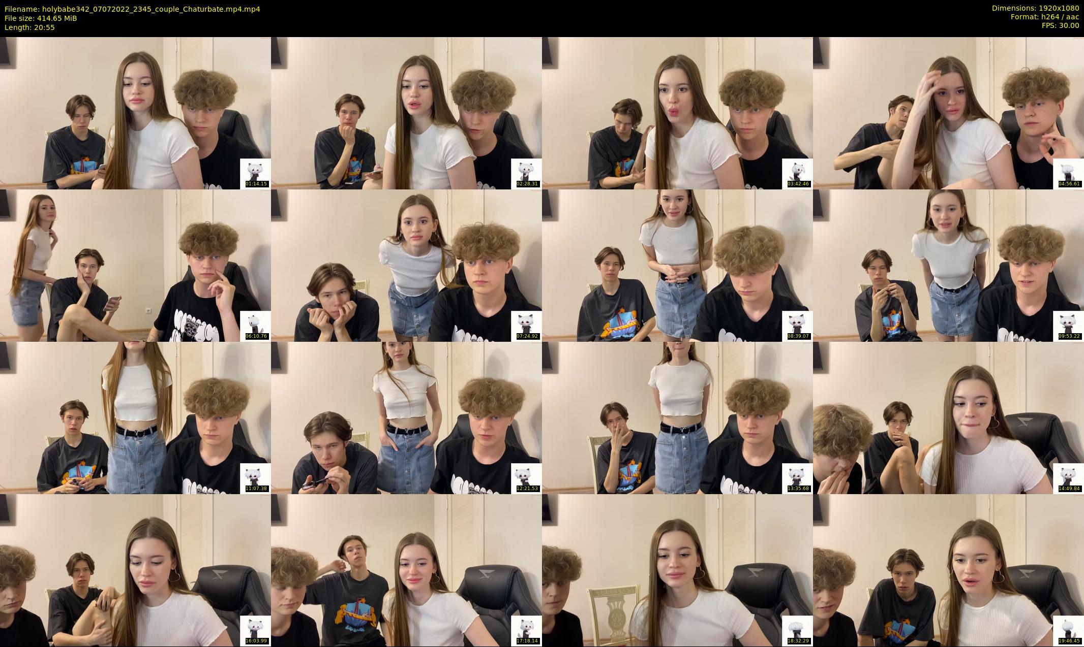 holybabe342 — 21 minute Chaturbate couple cam show recording, 1080p, Jul 7, 2022