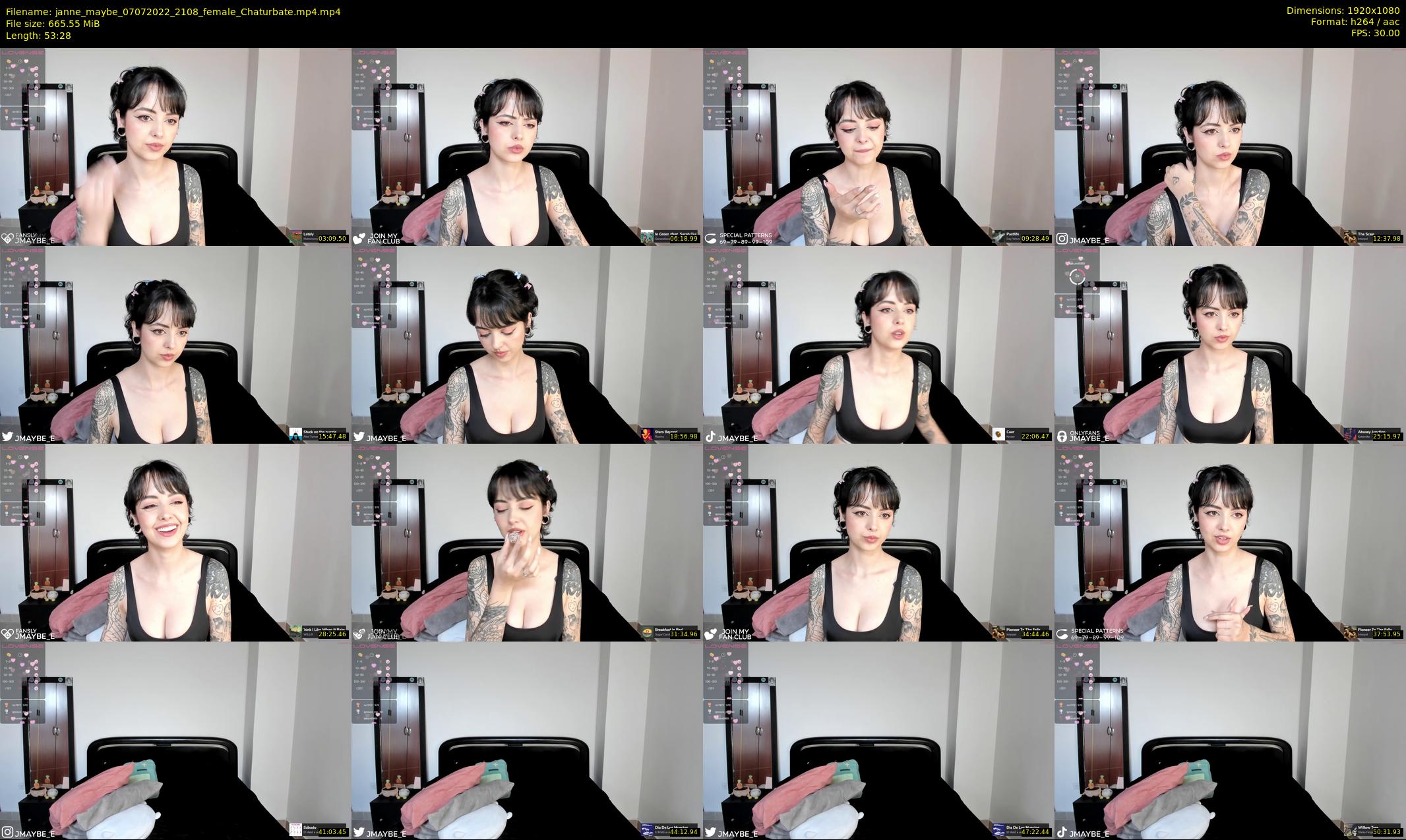 janne_maybe — 54 minute Chaturbate female cam show recording, 1080p, Jul 7, 2022