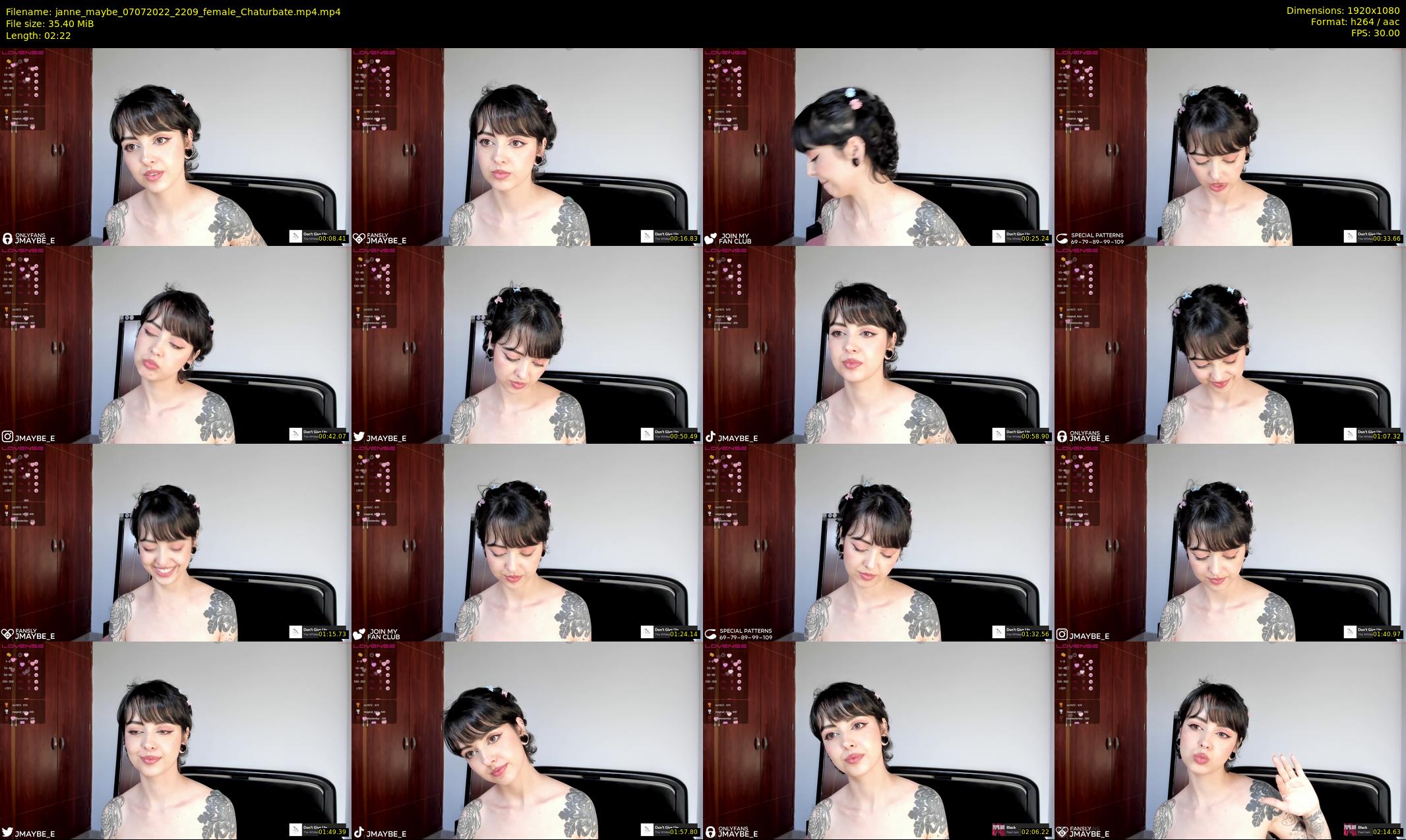 janne_maybe — 3 minute Chaturbate female cam show recording, 1080p, Jul 7, 2022