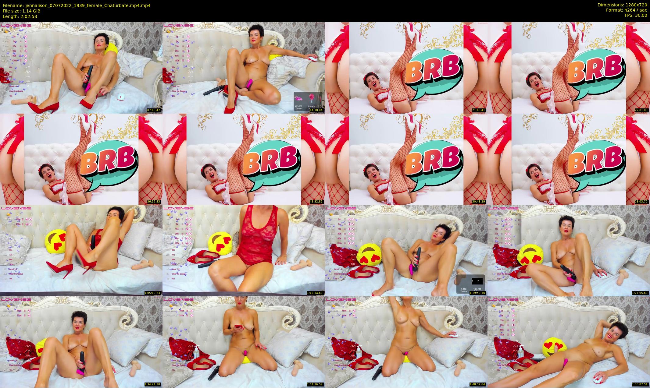 jennalison — 123 minute Chaturbate female cam show recording, 720p, Jul 7, 2022
