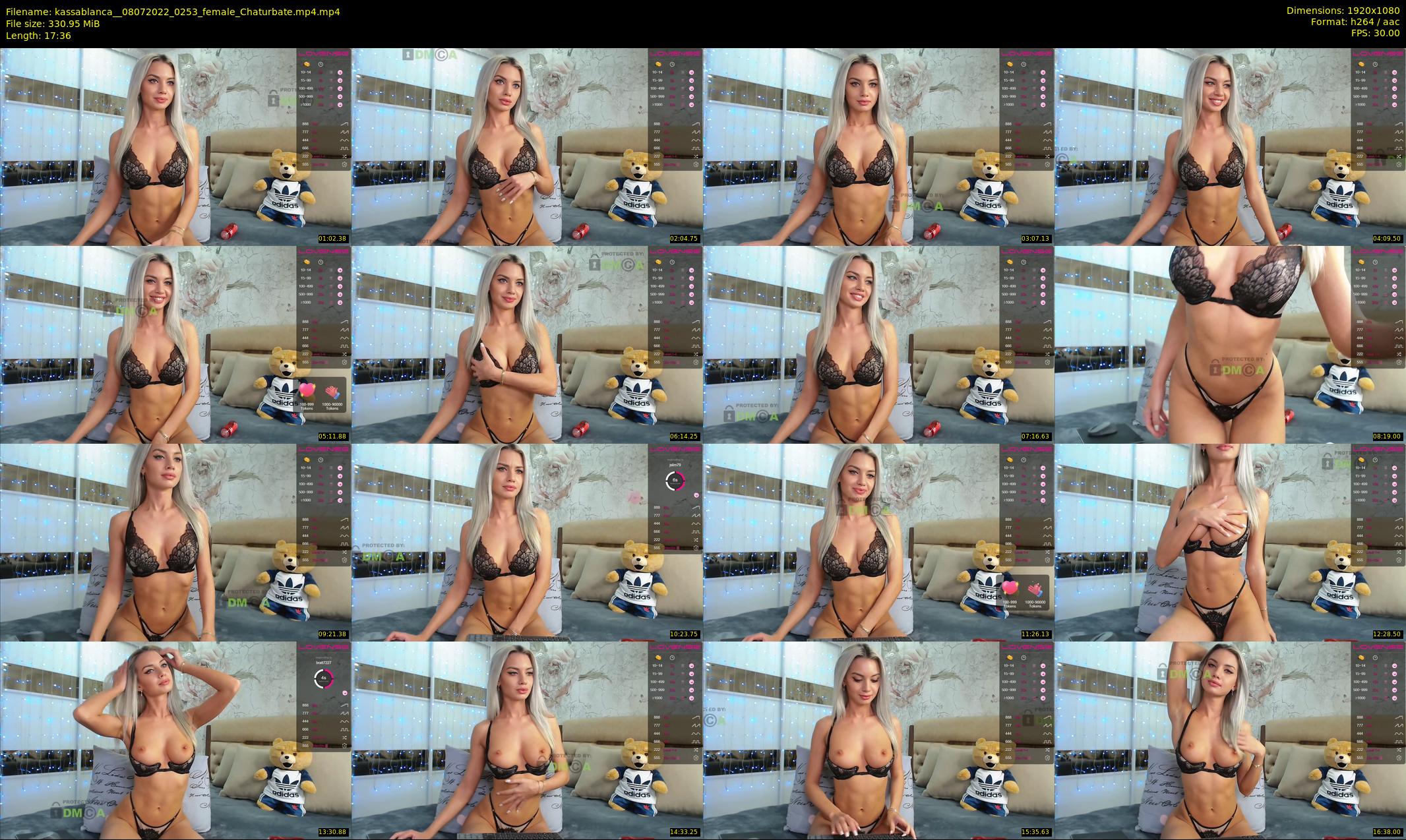 kassablanca_ — 18 minute Chaturbate female cam show recording, 1080p, Jul 8, 2022