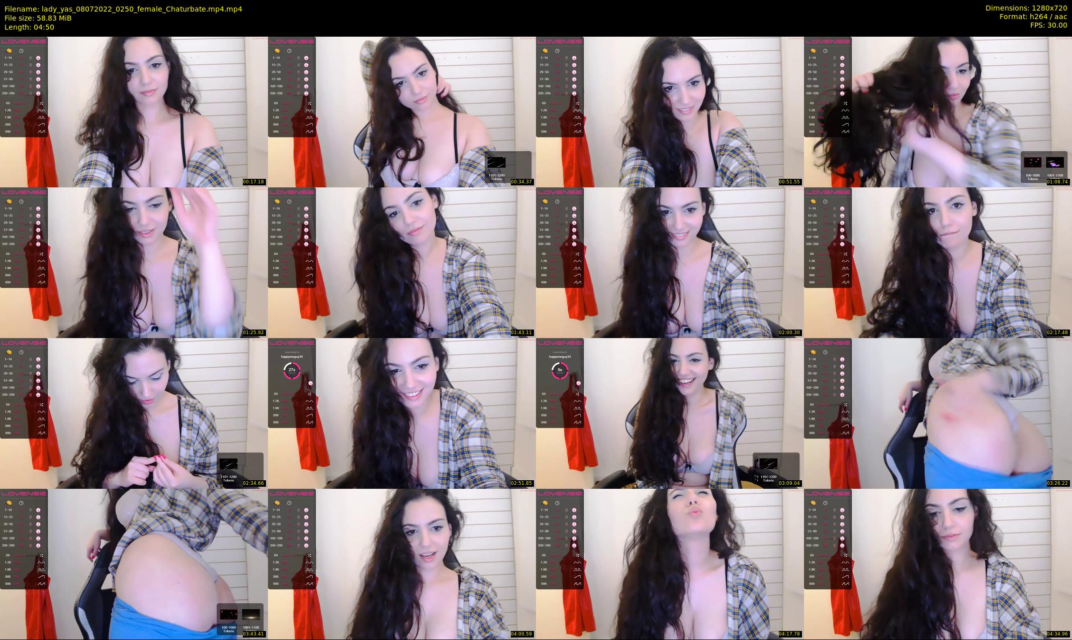 lady_yas — 5 minute Chaturbate female cam show recording, 720p, Jul 8, 2022