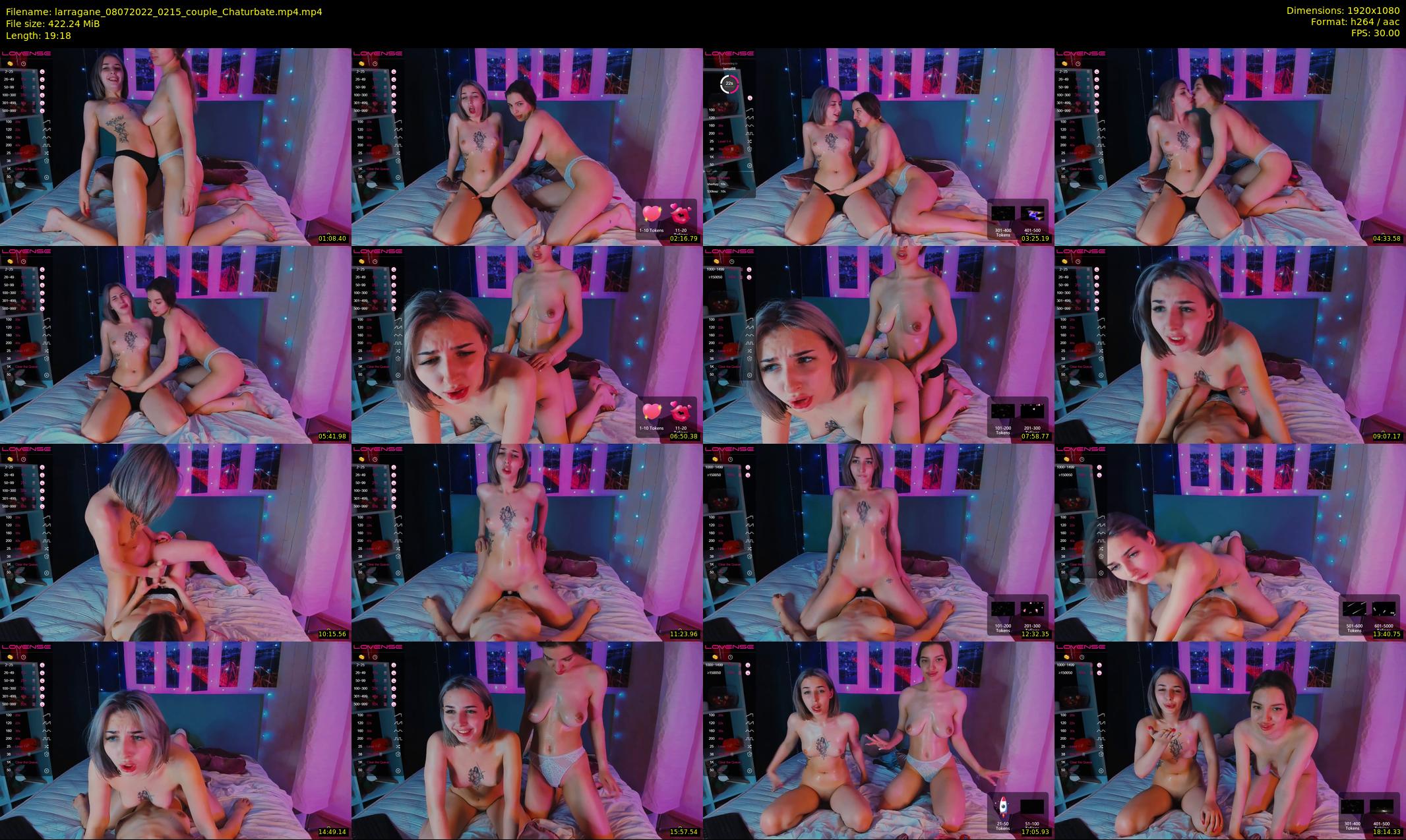 larragane — 20 minute Chaturbate couple cam show recording, 1080p, Jul 8, 2022