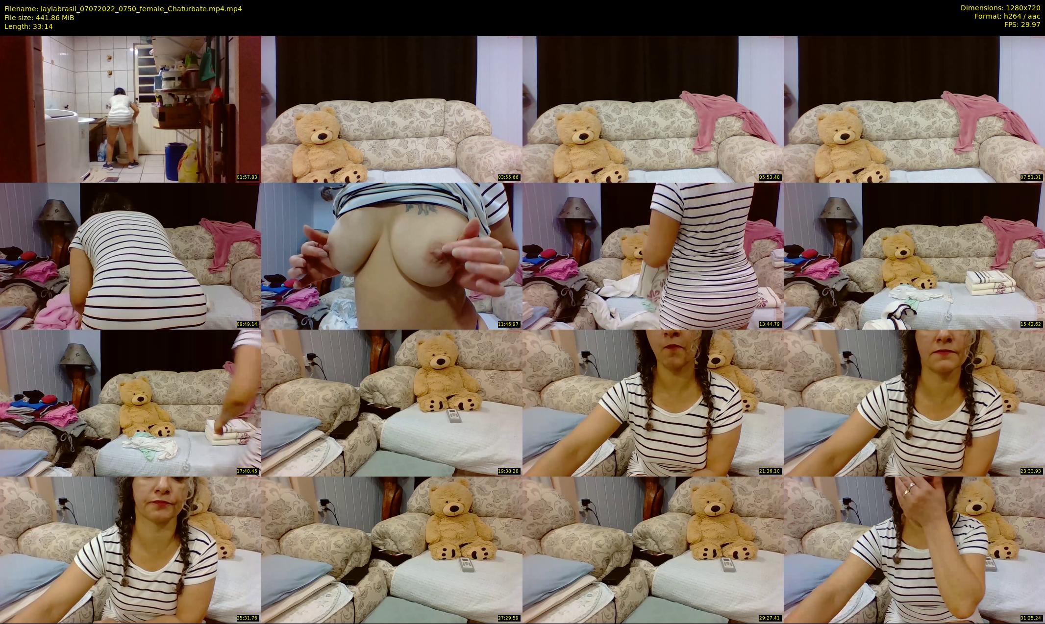 laylabrasil — 34 minute Chaturbate female cam show recording, 720p, Jul 7, 2022