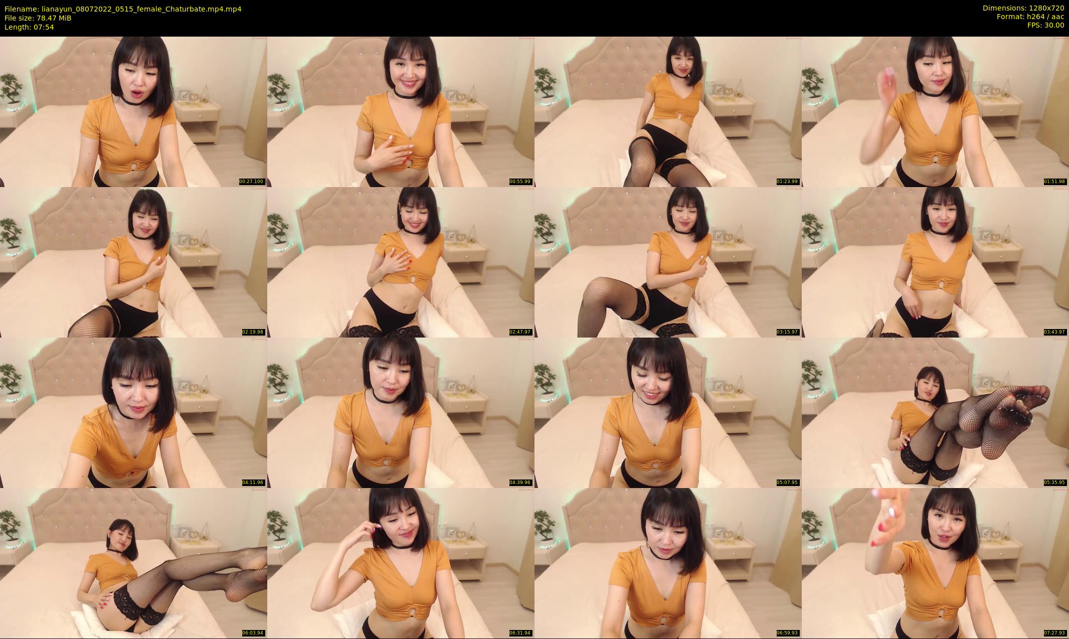 lianayun — 8 minute Chaturbate female cam show recording, 720p, Jul 8, 2022
