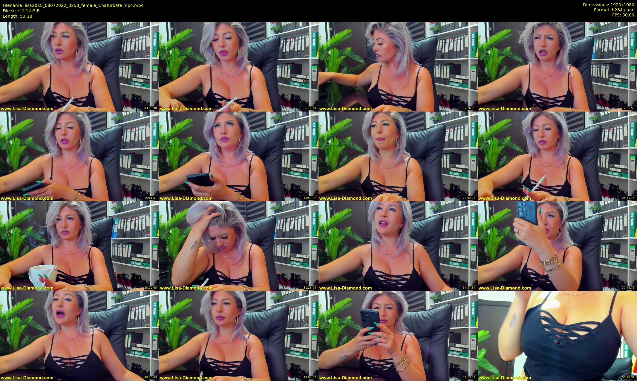 lisa2018 — 54 minute Chaturbate female cam show recording, 1080p, Jul 8, 2022