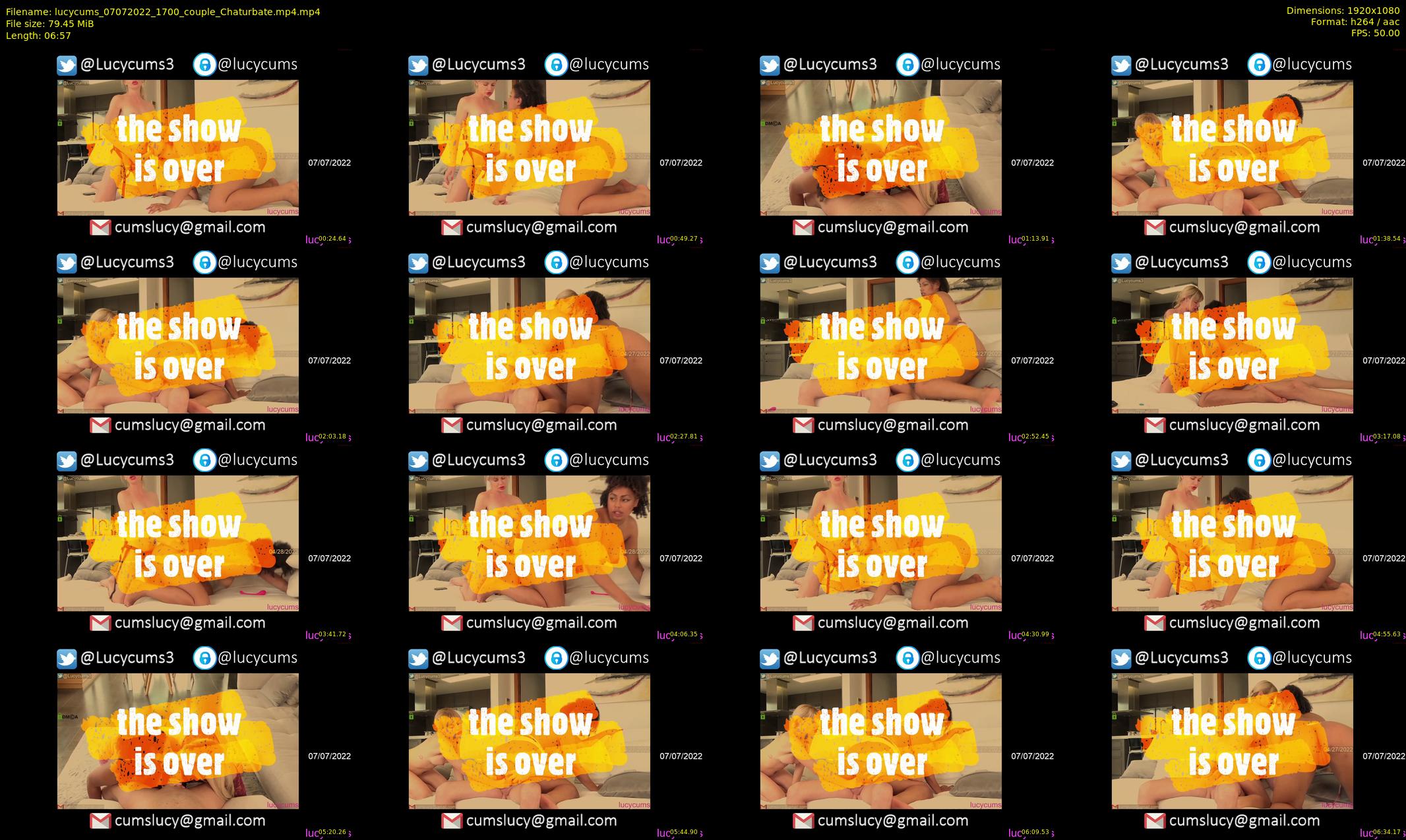 lucycums — 7 minute Chaturbate couple cam show recording, 1080p, Jul 7, 2022
